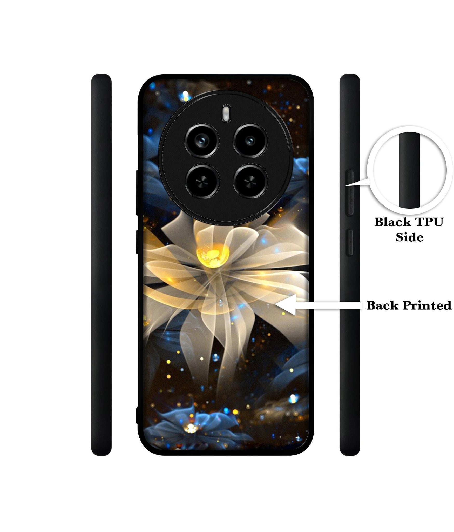 Art Flower Design Designer 2D Printed Back Case Cover for Realme 12 Plus 5G / P1 5G / Narzo 70 5G / 70 Pro 5G