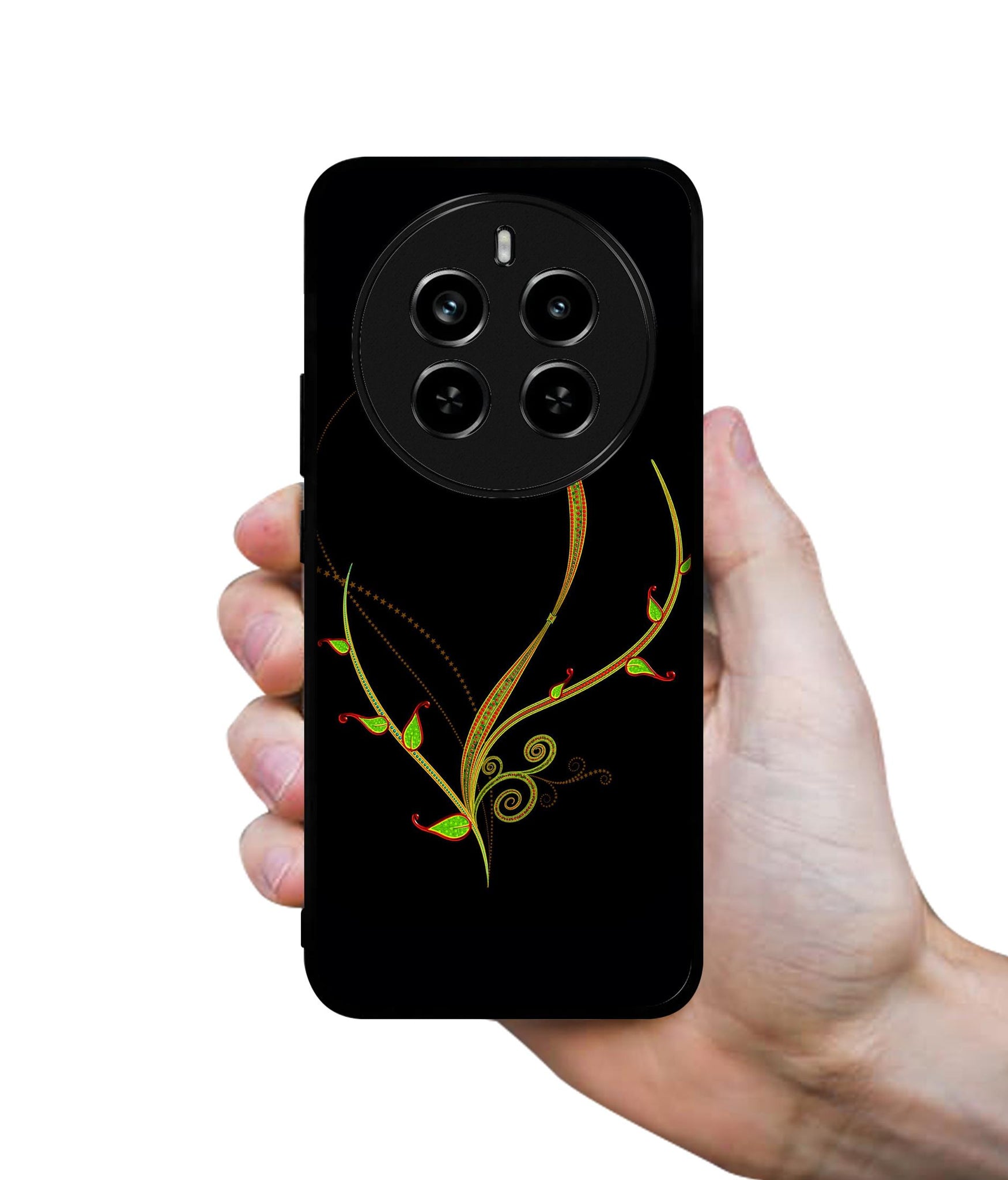 Yellow Pattern Design Designer 2D Printed Back Case Cover for Realme 12 Plus 5G / P1 5G / Narzo 70 5G / 70 Pro 5G