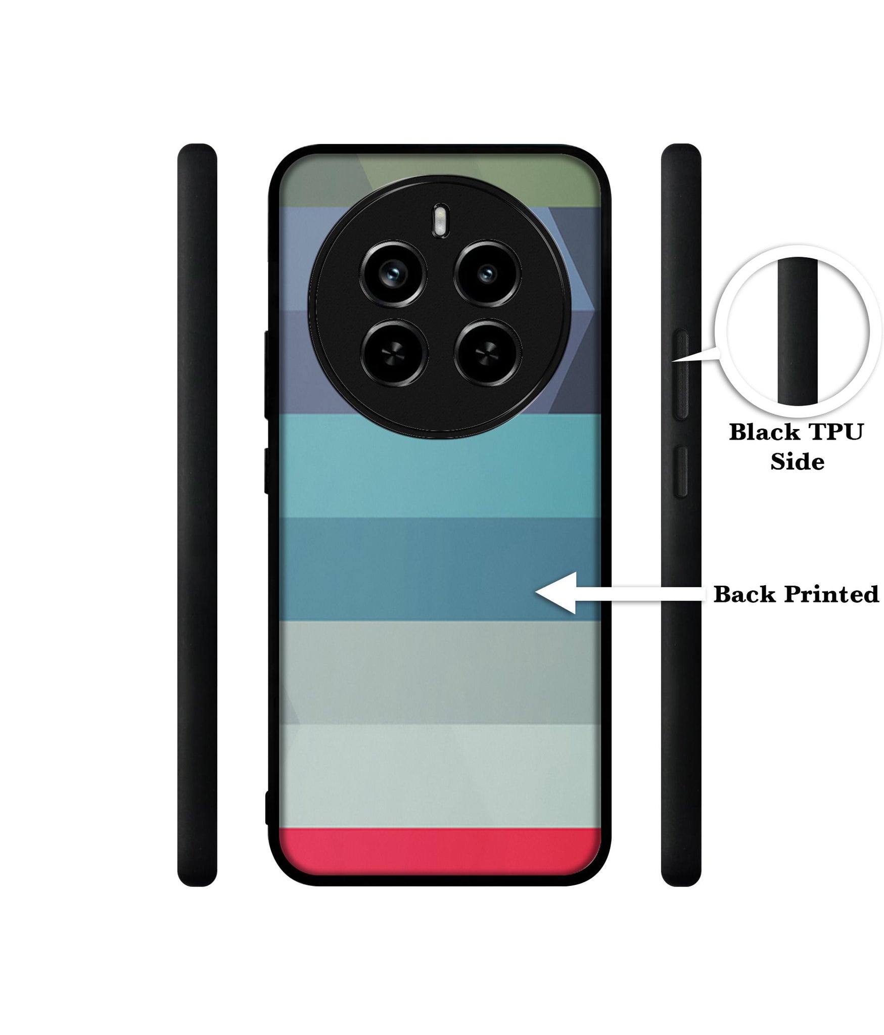 Colorful Lines Design Designer 2D Printed Back Case Cover for Realme 12 Plus 5G / P1 5G / Narzo 70 5G / 70 Pro 5G