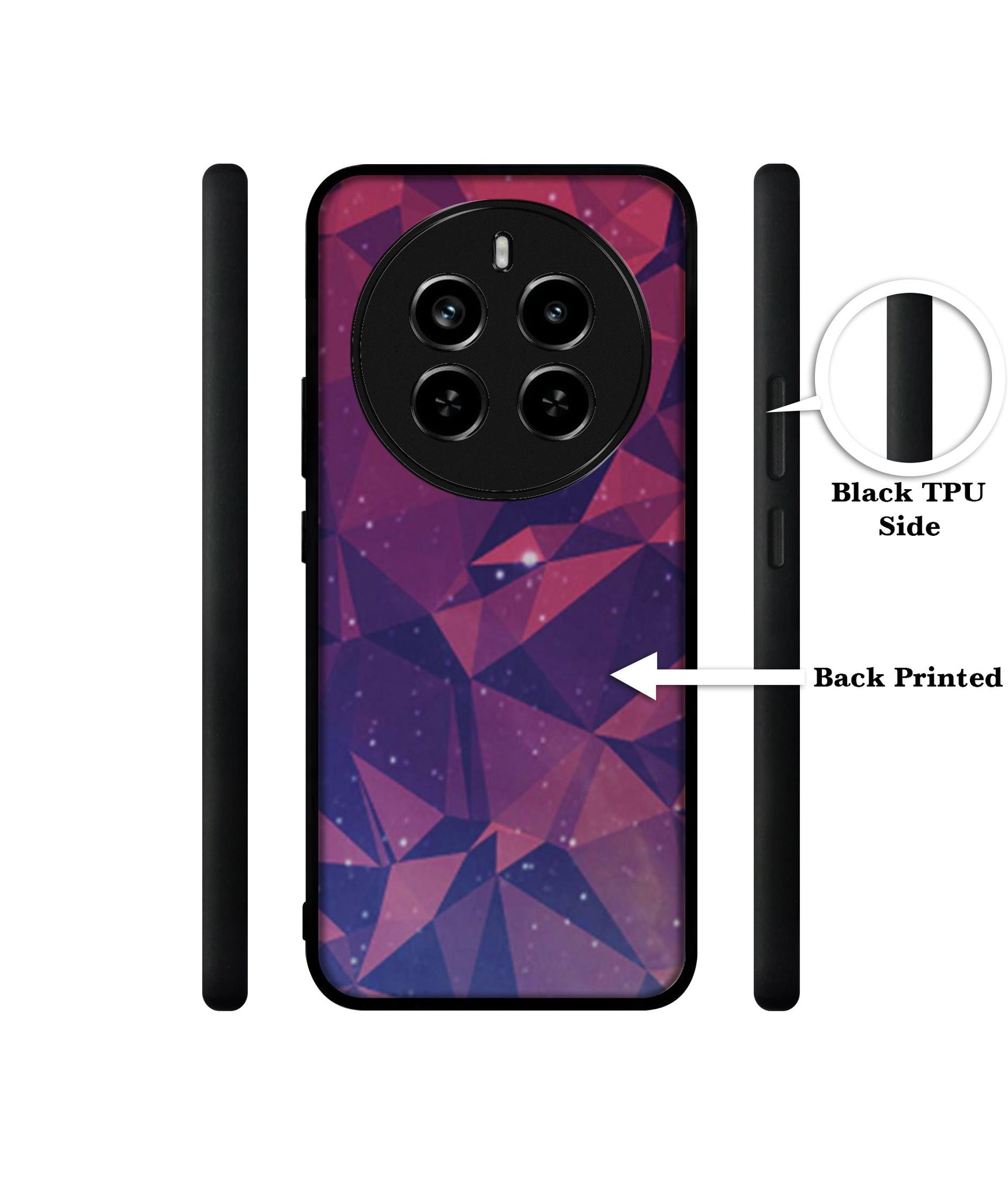 Bad Color Shape Design Designer 2D Printed Back Case Cover for Realme 12 Plus 5G / P1 5G / Narzo 70 5G / 70 Pro 5G
