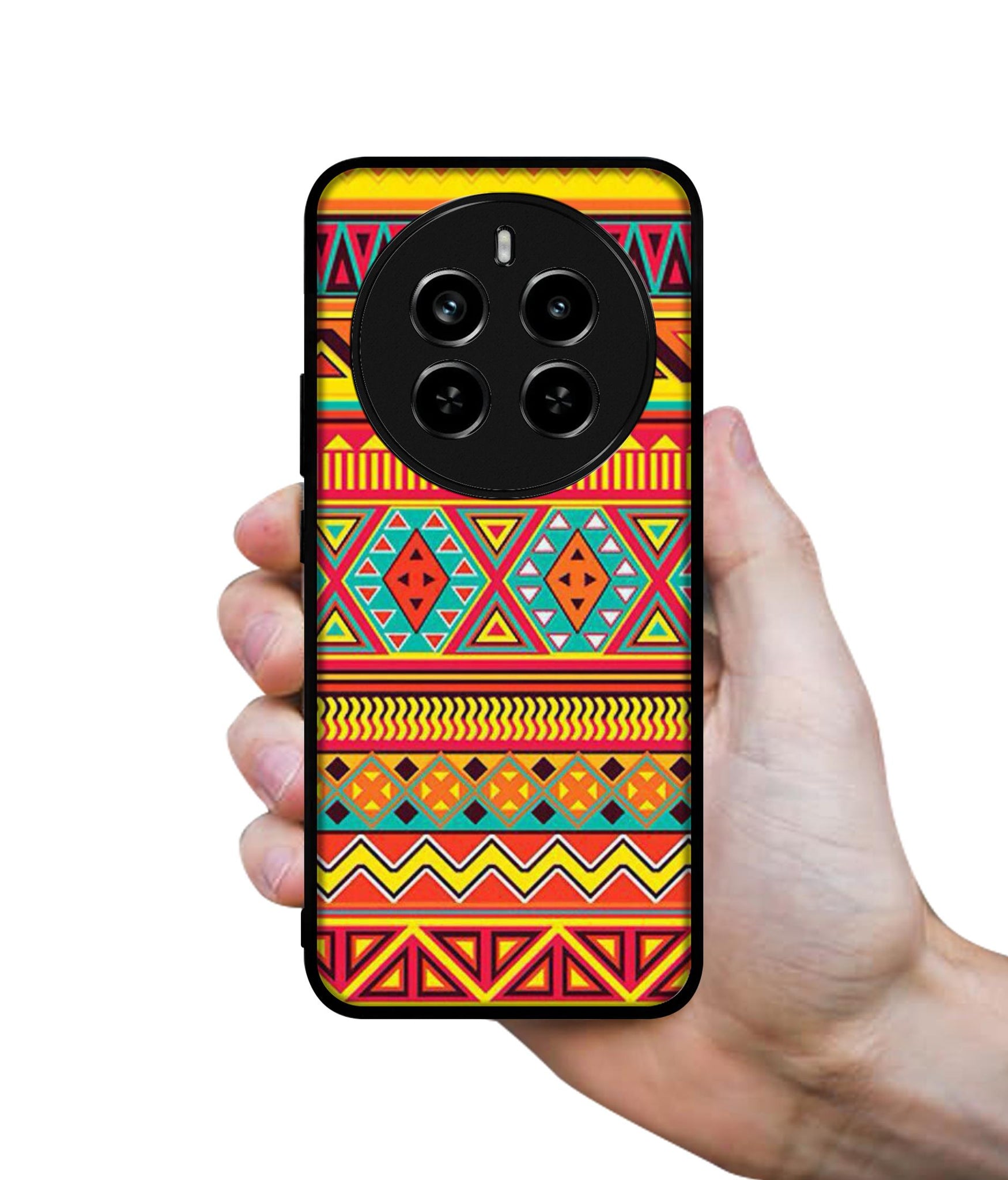 Artistic Rangoli Design Designer 2D Printed Back Case Cover for Realme 12 Plus 5G / P1 5G / Narzo 70 5G / 70 Pro 5G