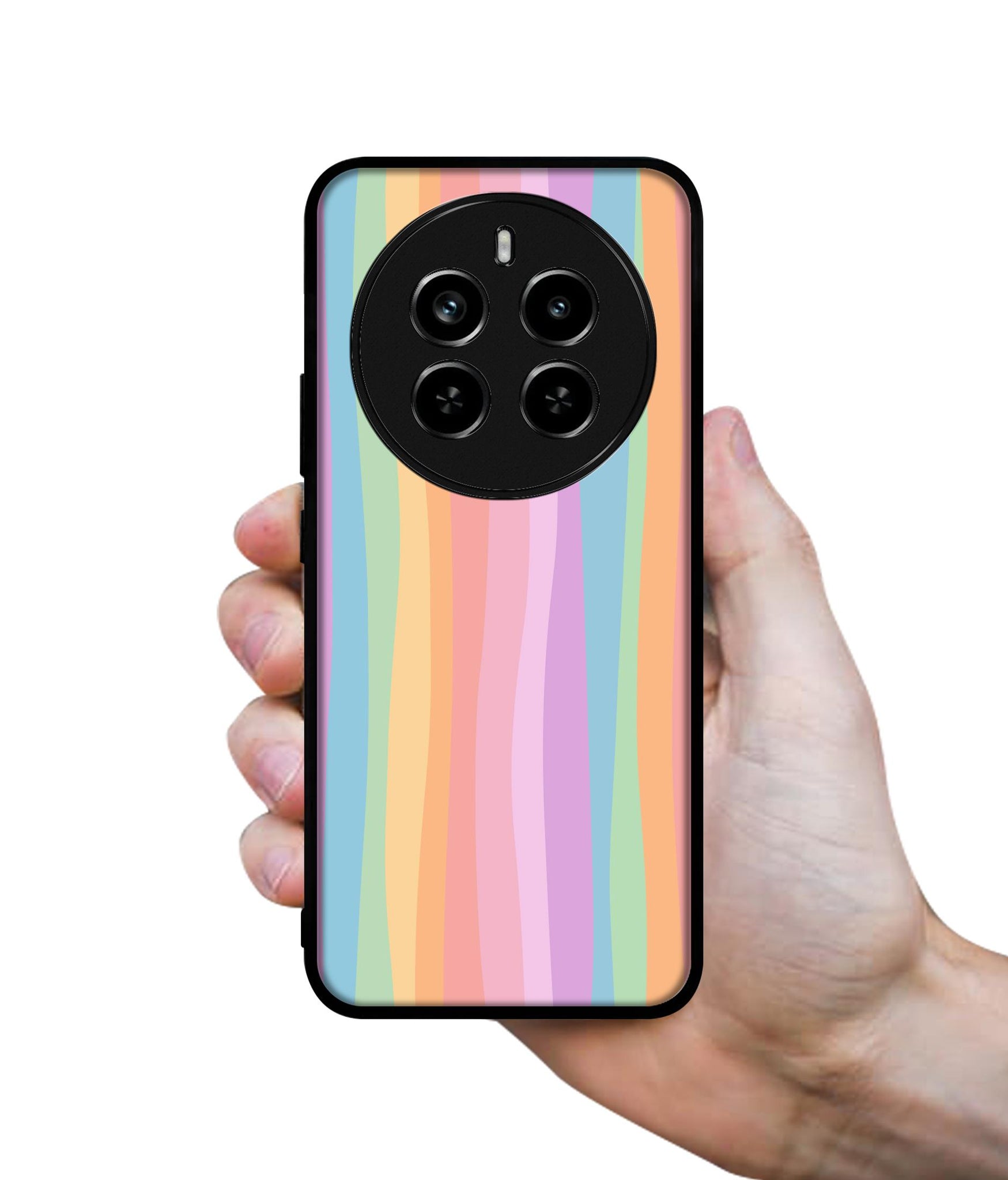 Cool Rainbow Design Designer 2D Printed Back Case Cover for Realme 12 Plus 5G / P1 5G / Narzo 70 5G / 70 Pro 5G