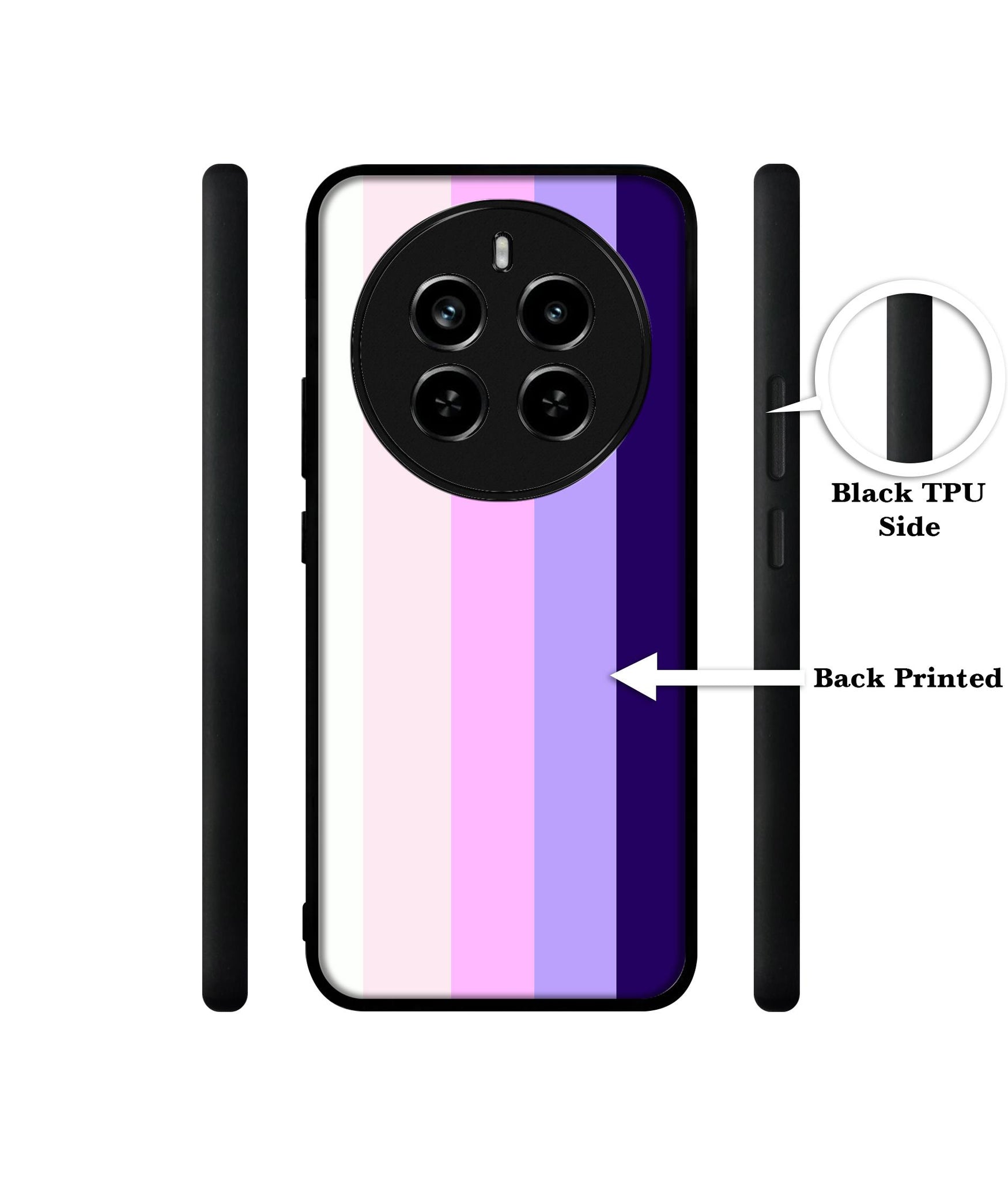 Pink and Purple Lines Design Designer 2D Printed Back Case Cover for Realme 12 Plus 5G / P1 5G / Narzo 70 5G / 70 Pro 5G