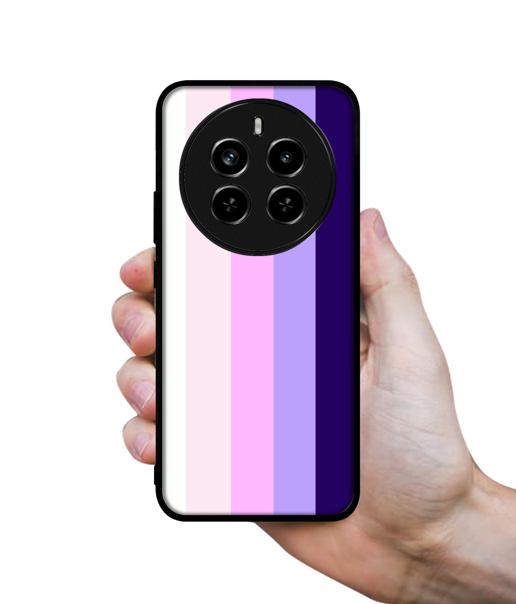 Pink and Purple Lines Design Designer 2D Printed Back Case Cover for Realme 12 Plus 5G / P1 5G / Narzo 70 5G / 70 Pro 5G