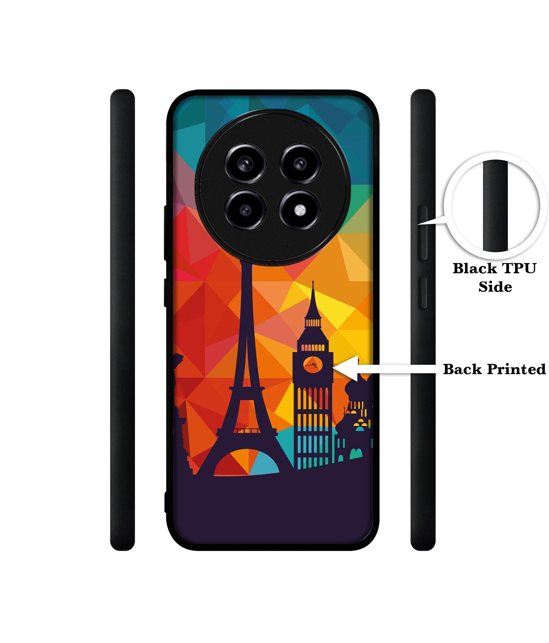 Colored Paris Design Designer 2D Printed Back Case Cover for Realme 13 Pro 5G / 13 Pro Plus 5G