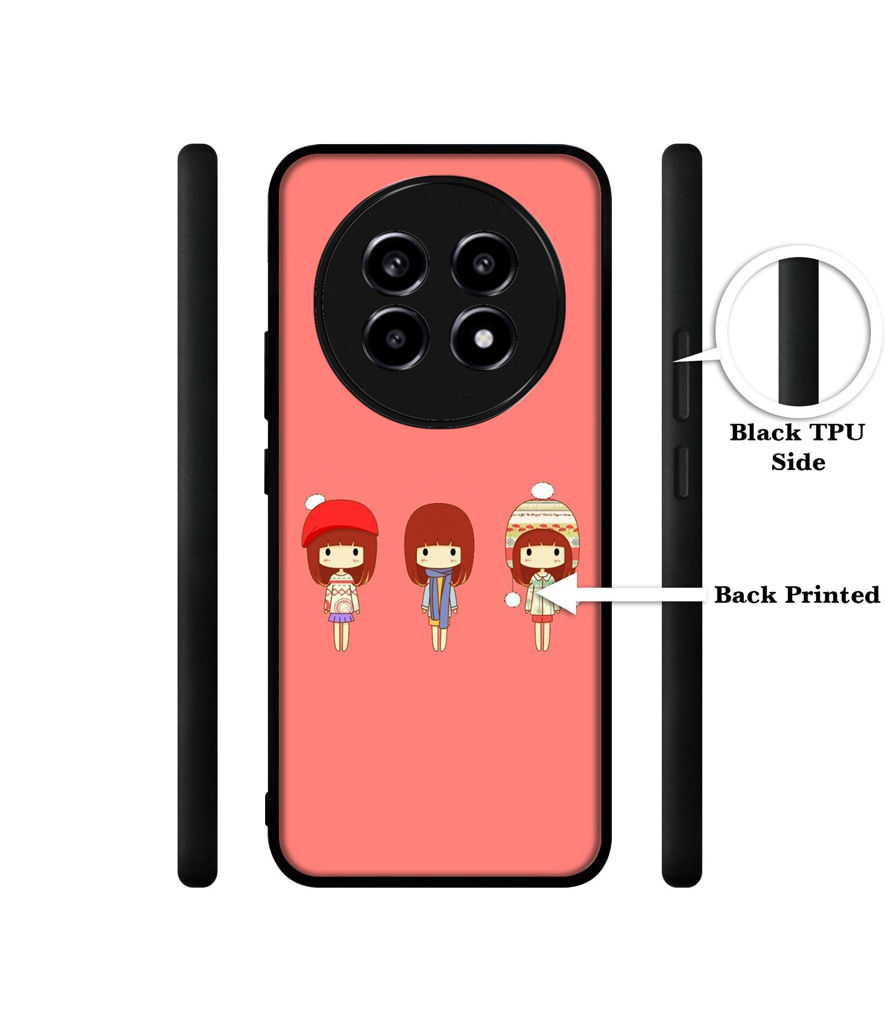 Cute Girls Design Designer 2D Printed Back Case Cover for Realme 13 Pro 5G / 13 Pro Plus 5G