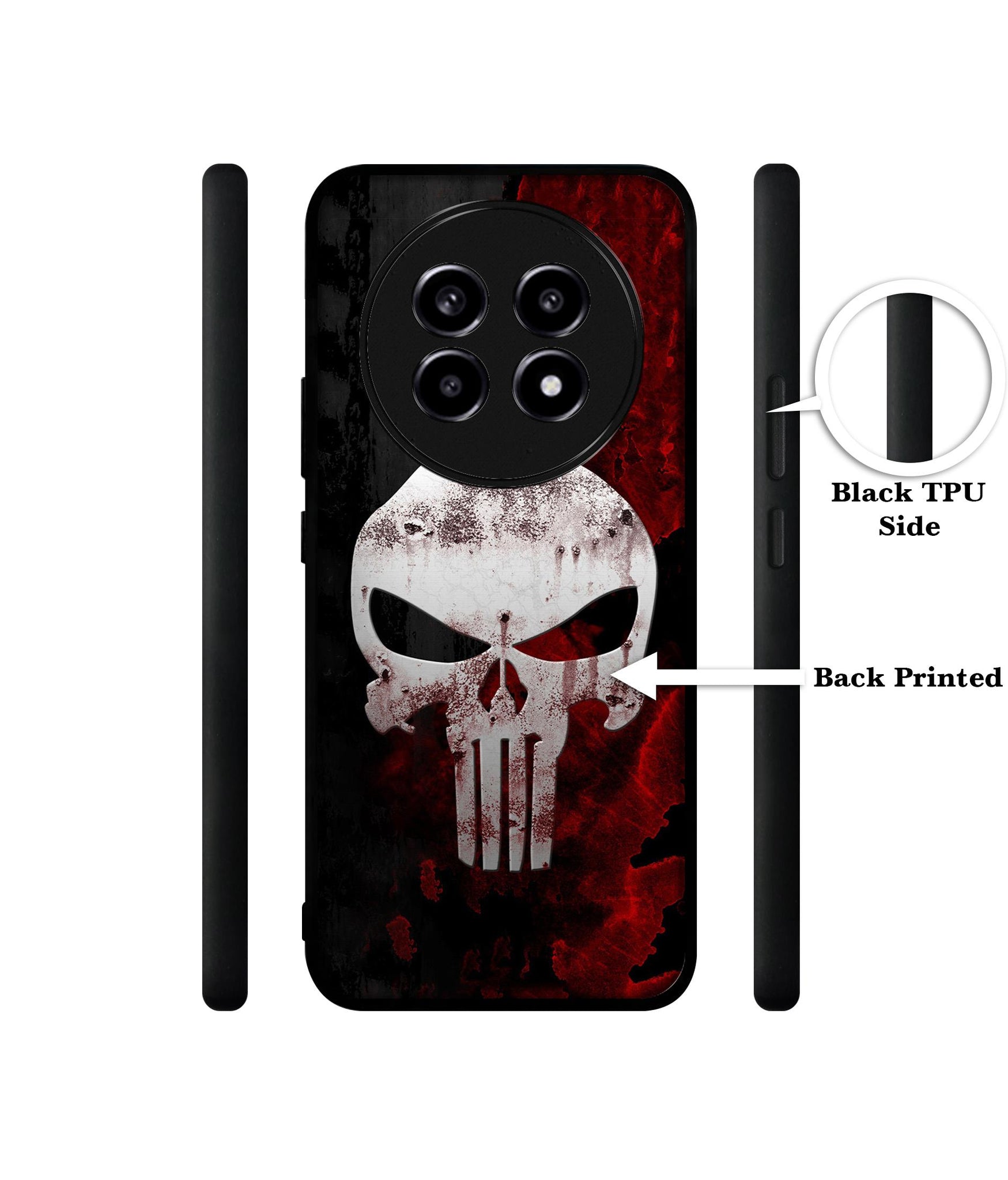 Punisher Skull Design Designer 2D Printed Back Case Cover for Realme 13 Pro 5G / 13 Pro Plus 5G