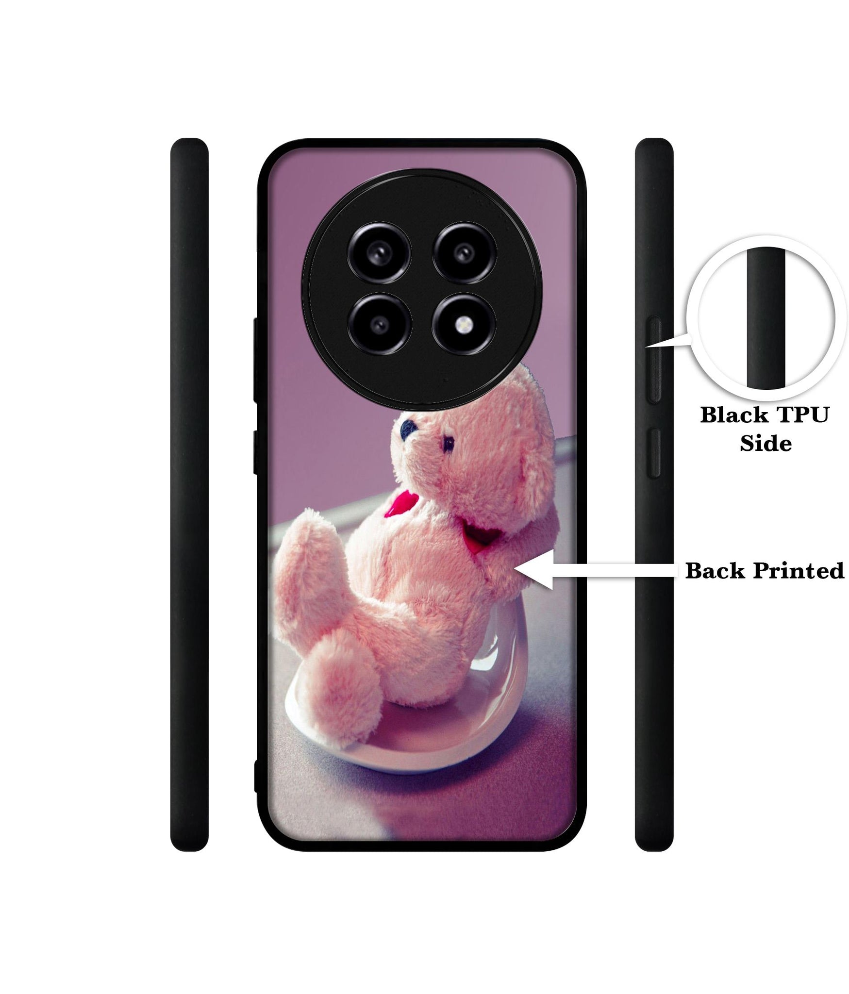 Cute Teddy Bear Design Designer 2D Printed Back Case Cover for Realme 13 Pro 5G / 13 Pro Plus 5G