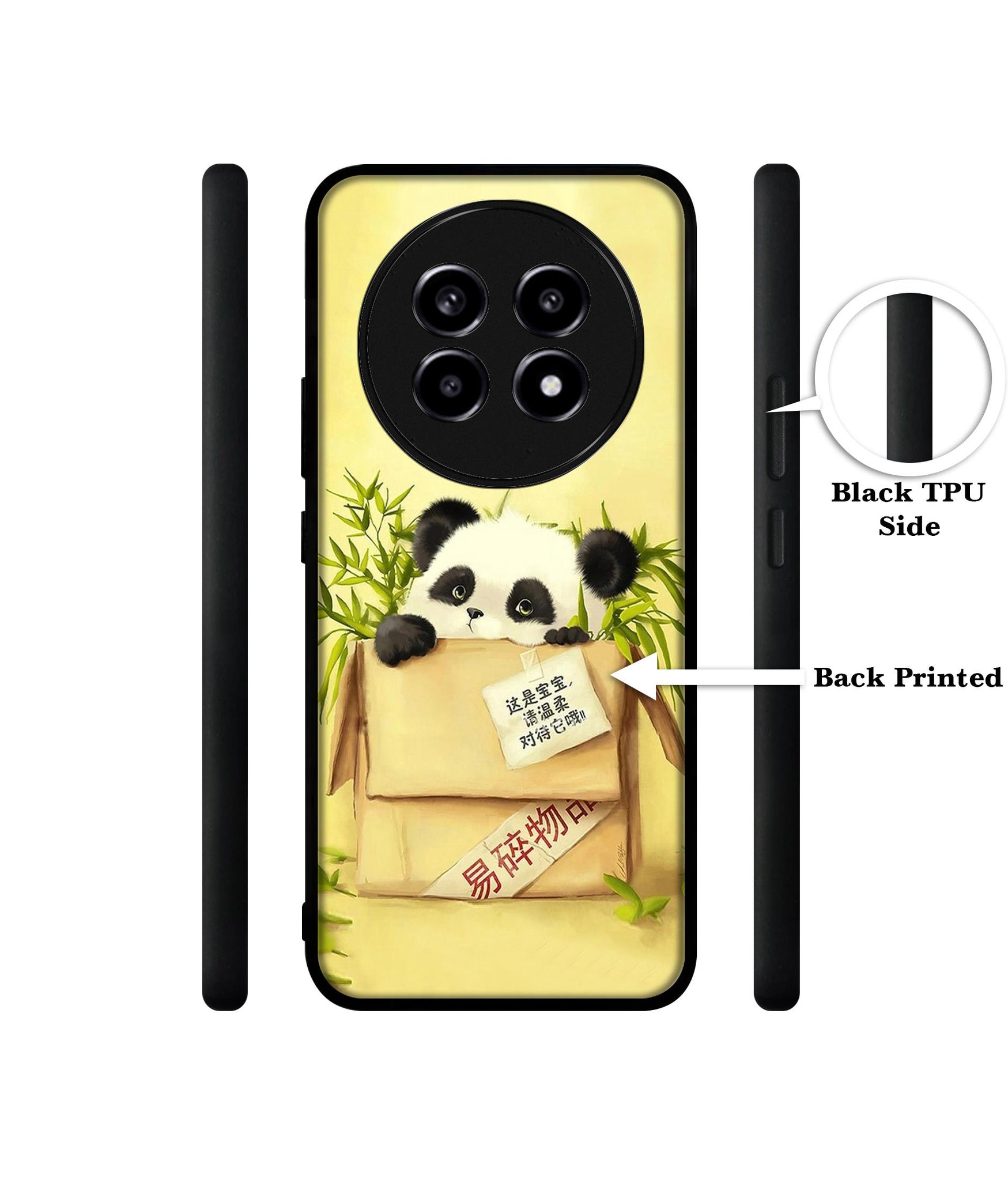 Panda In Box Design Designer 2D Printed Back Case Cover for Realme 13 Pro 5G / 13 Pro Plus 5G