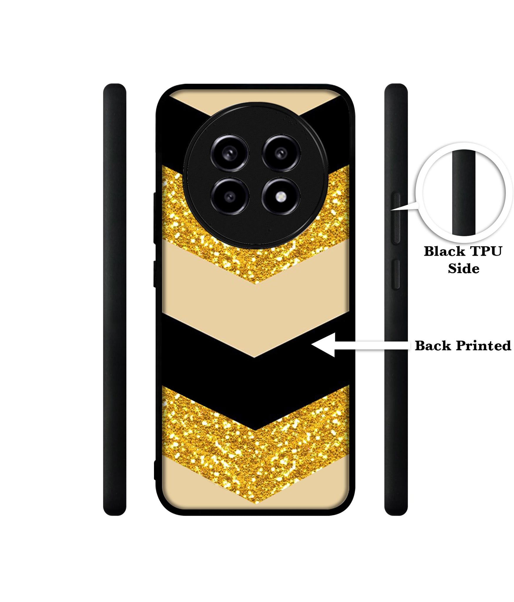 Black & Gold Design Designer 2D Printed Back Case Cover for Realme 13 Pro 5G / 13 Pro Plus 5G