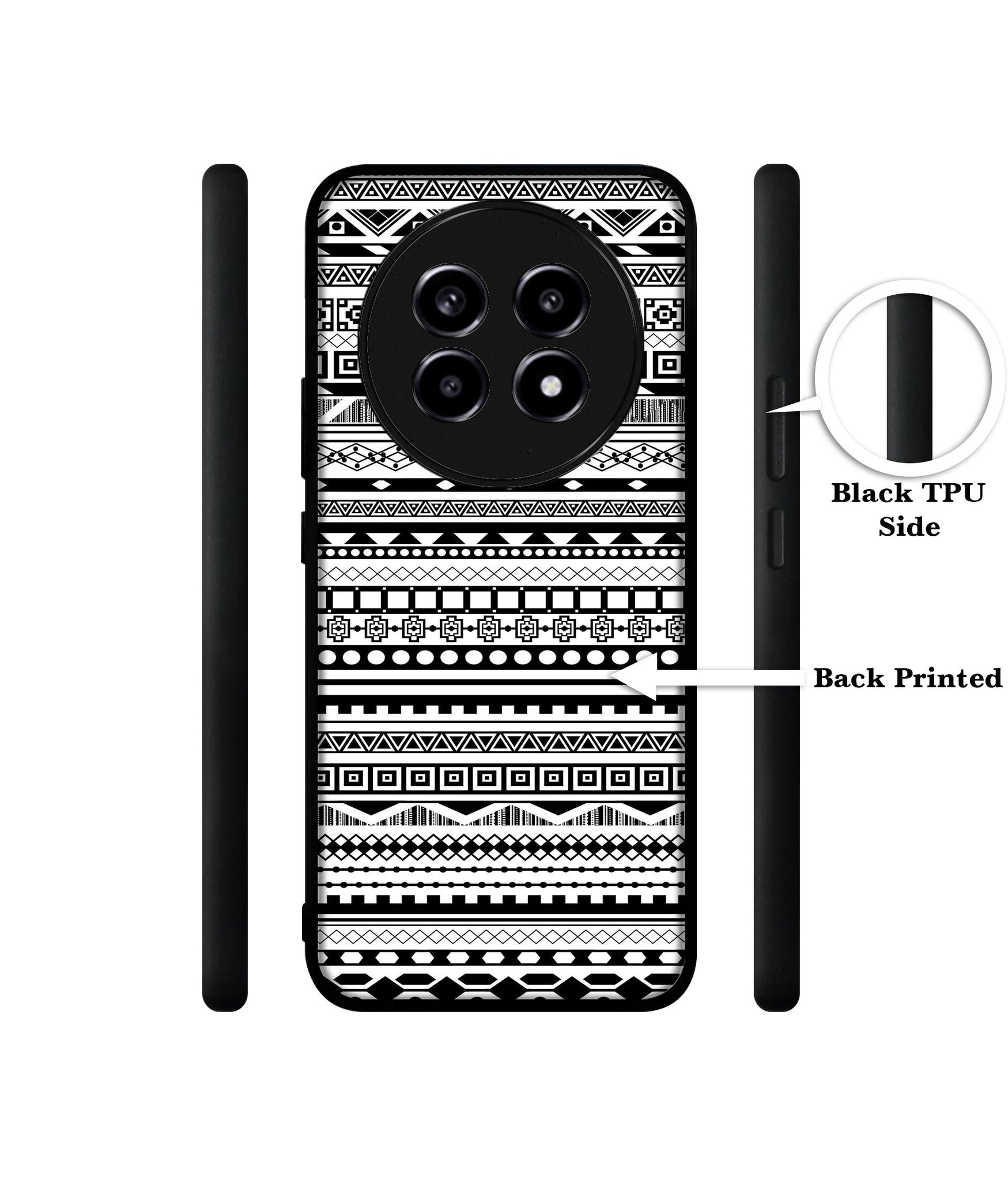 Black & White Patterns Design Designer 2D Printed Back Case Cover for Realme 13 Pro 5G / 13 Pro Plus 5G