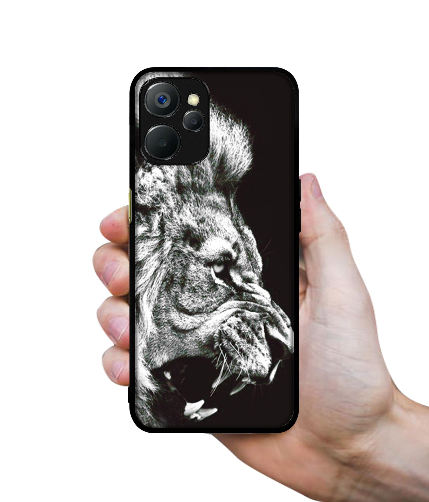 Angry Lion Design Designer 2D Printed Back Case Cover for Realme 9i 5G