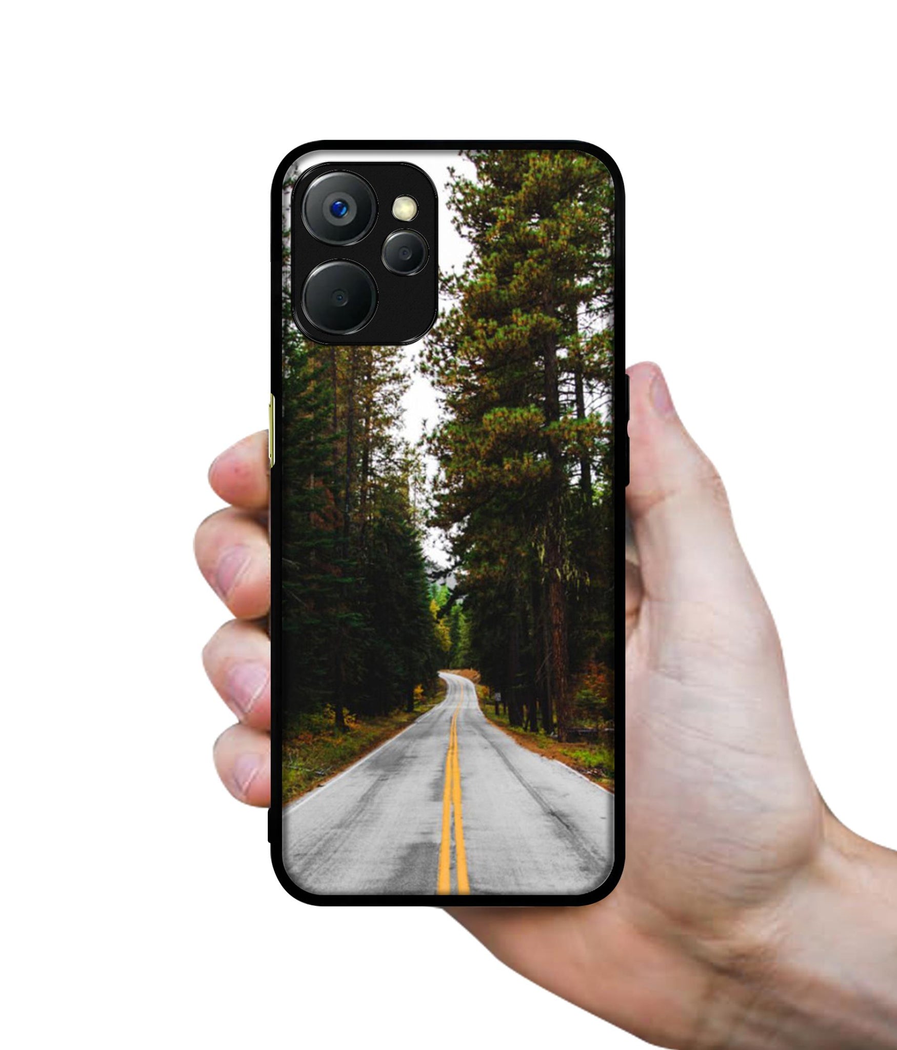 Road Photo Design Designer 2D Printed Back Case Cover for Realme 9i 5G