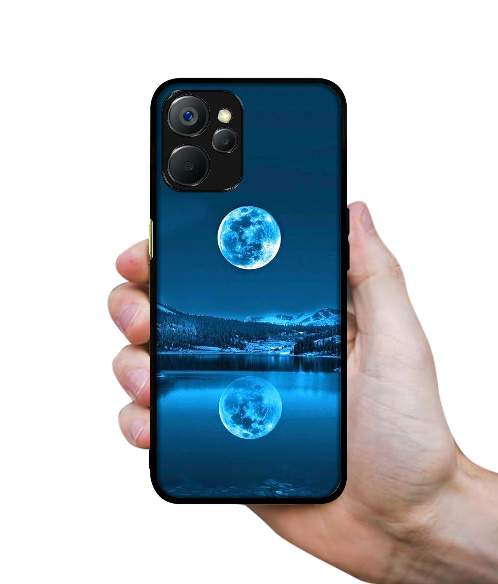 Awesome Moon Design Designer 2D Printed Back Case Cover for Realme 9i 5G