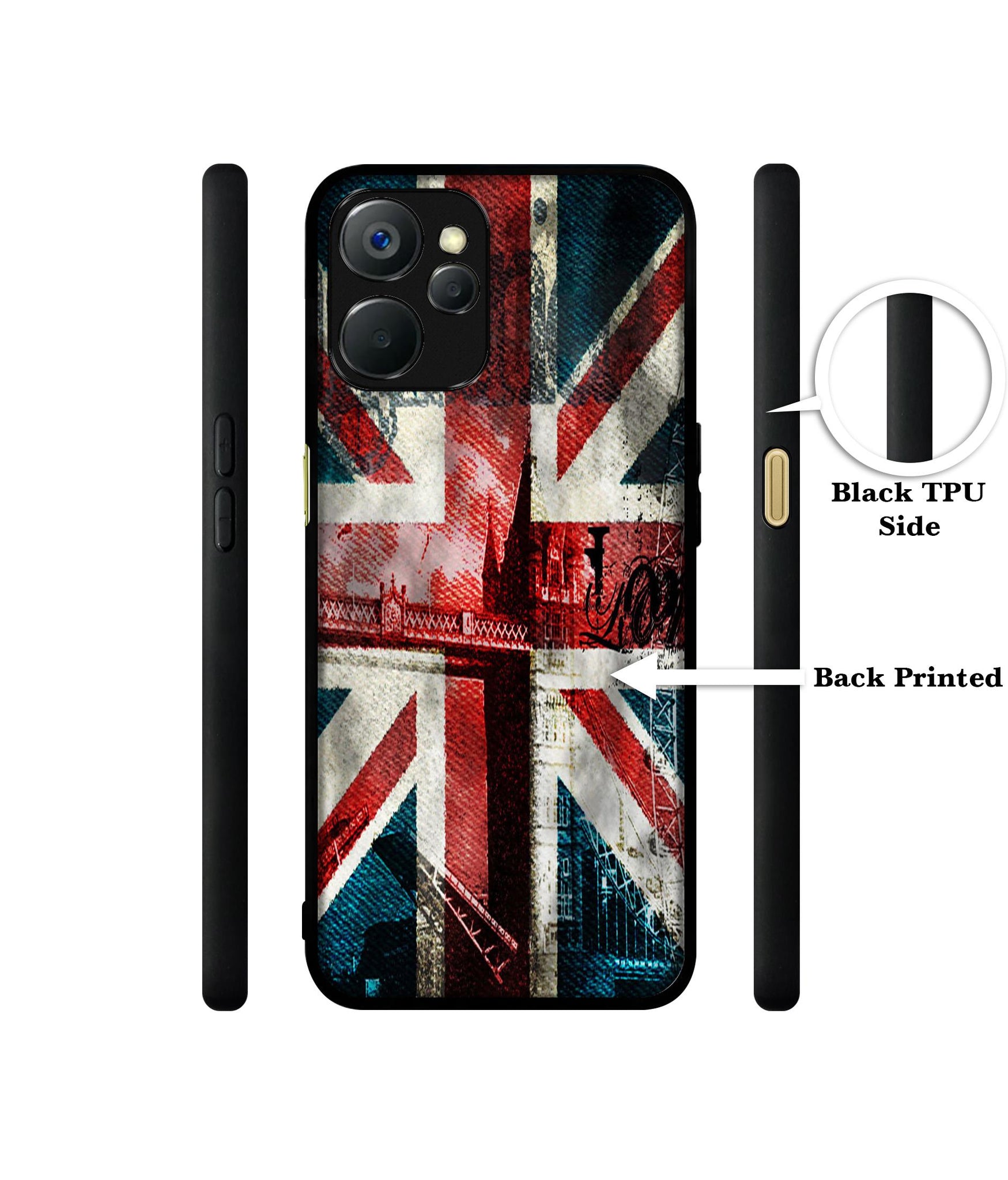 London Flag wallpaper Design Designer 2D Printed Back Case Cover for Realme 9i 5G