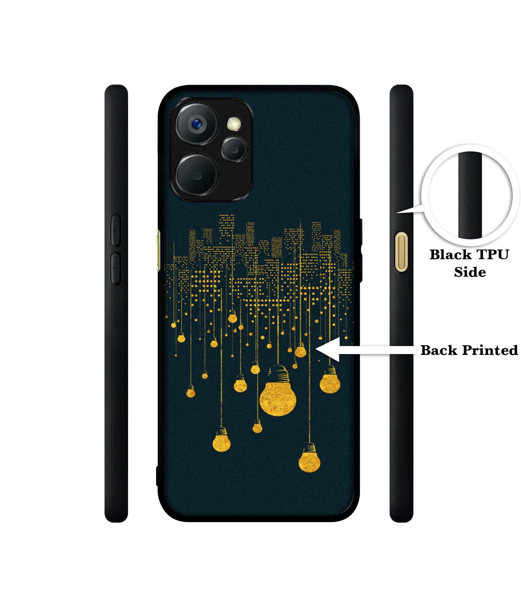 City Light Pattern Design Designer 2D Printed Back Case Cover for Realme 9i 5G