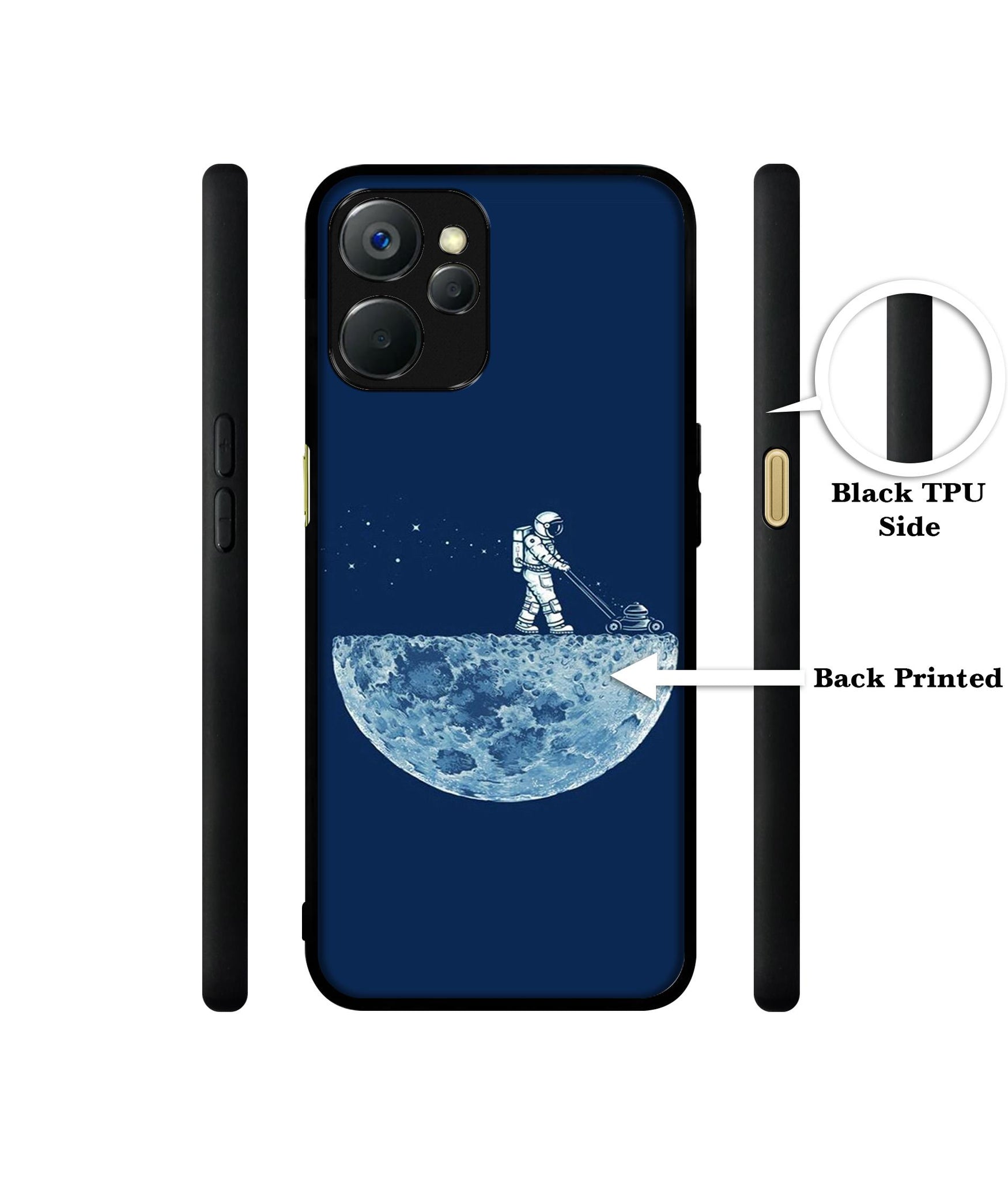 Moon Walk Design Designer 2D Printed Back Case Cover for Realme 9i 5G