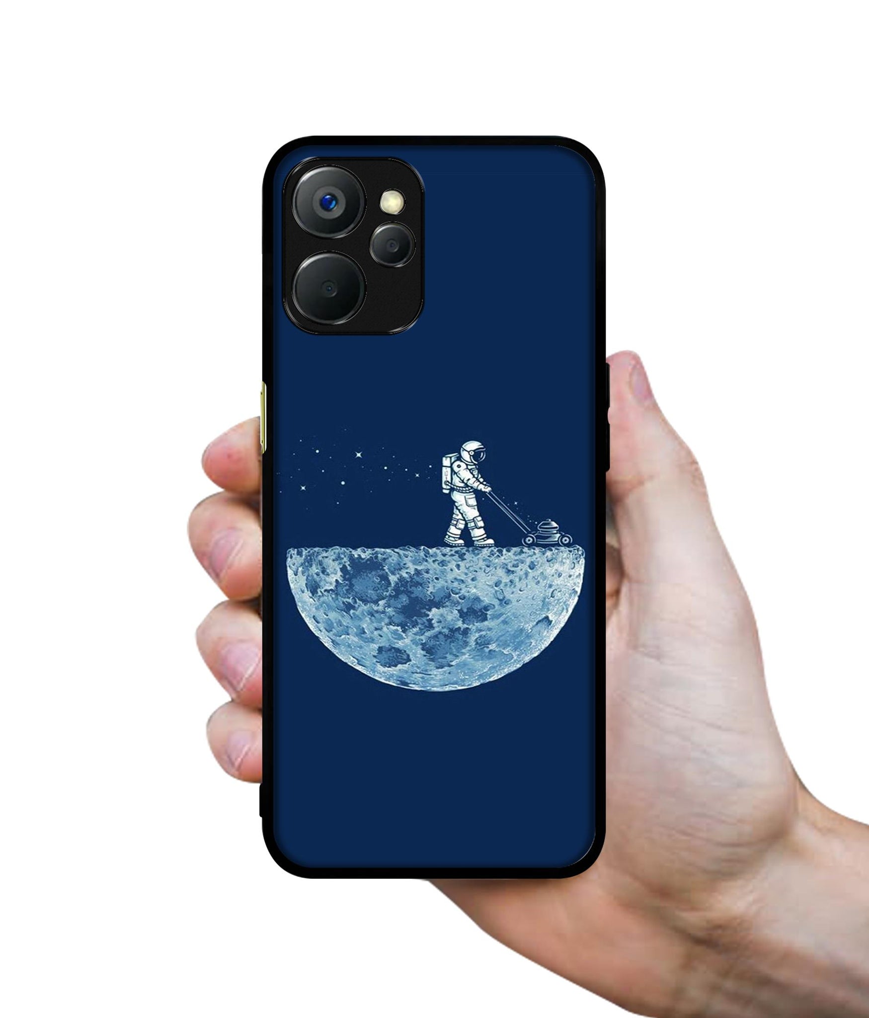 Moon Walk Design Designer 2D Printed Back Case Cover for Realme 9i 5G