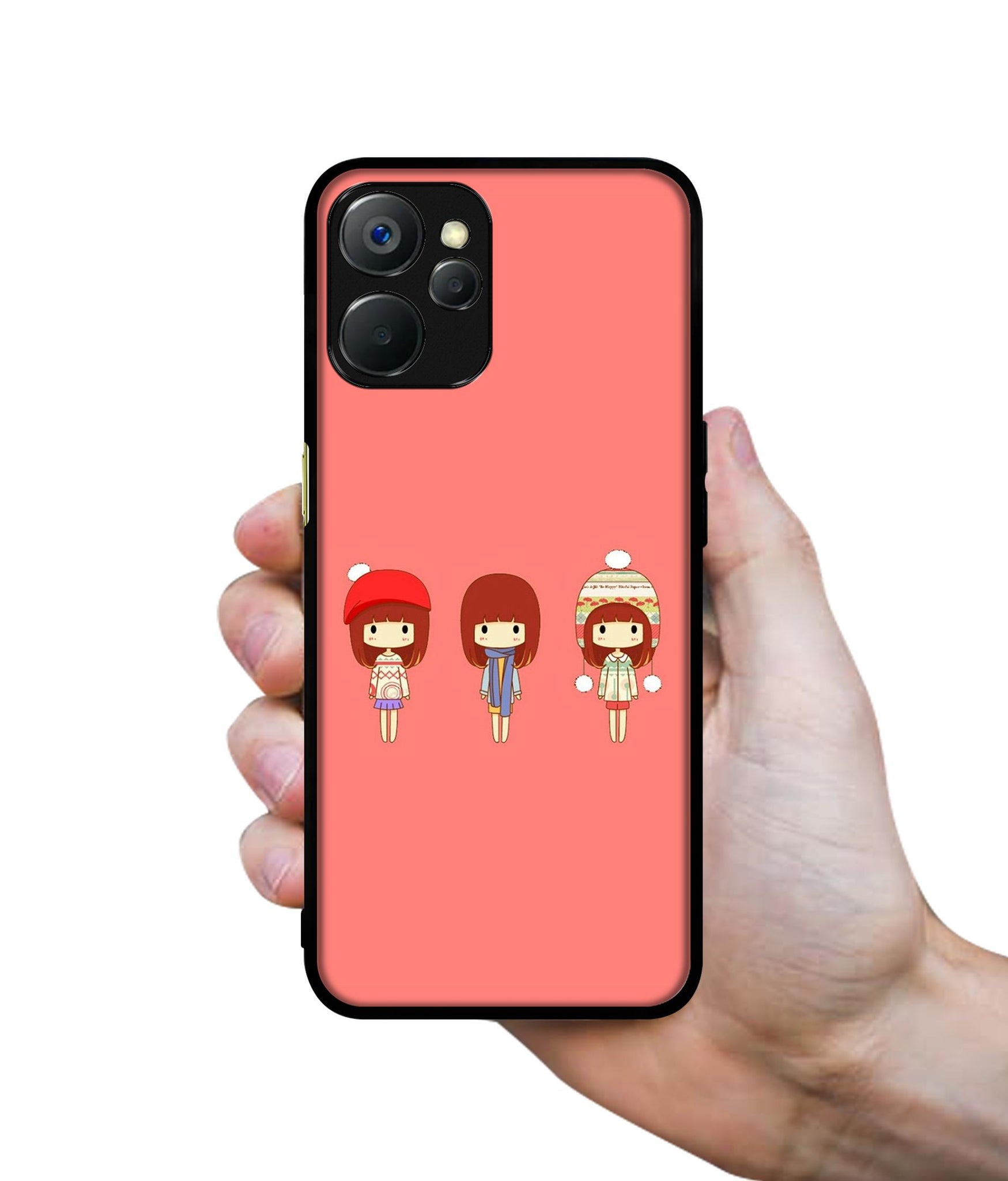 Cute Girls Design Designer 2D Printed Back Case Cover for Realme 9i 5G