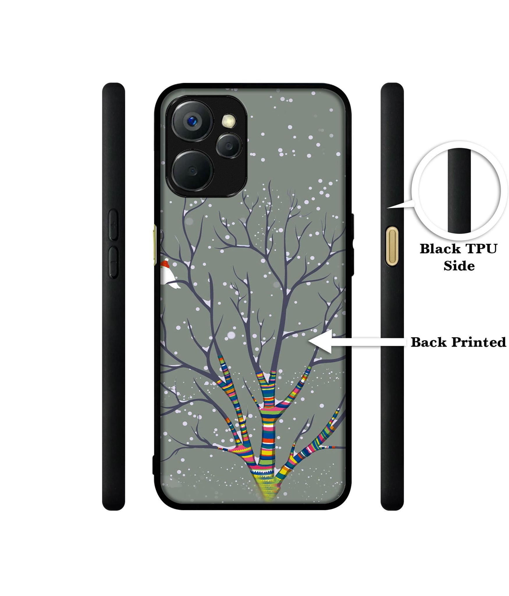Winter Pattern Print Design Designer 2D Printed Back Case Cover for Realme 9i 5G