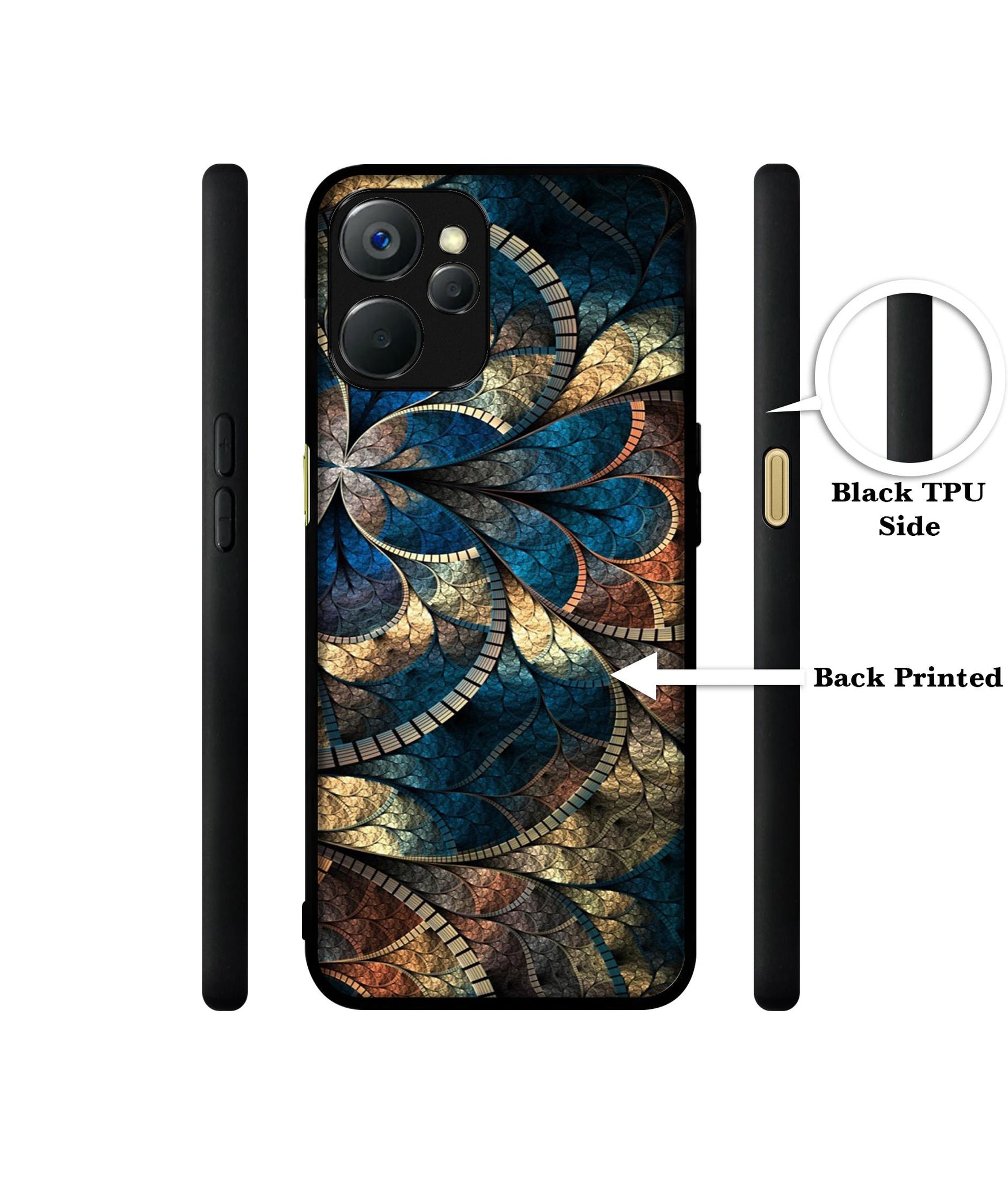 Fractional Pattern Design Designer 2D Printed Back Case Cover for Realme 9i 5G