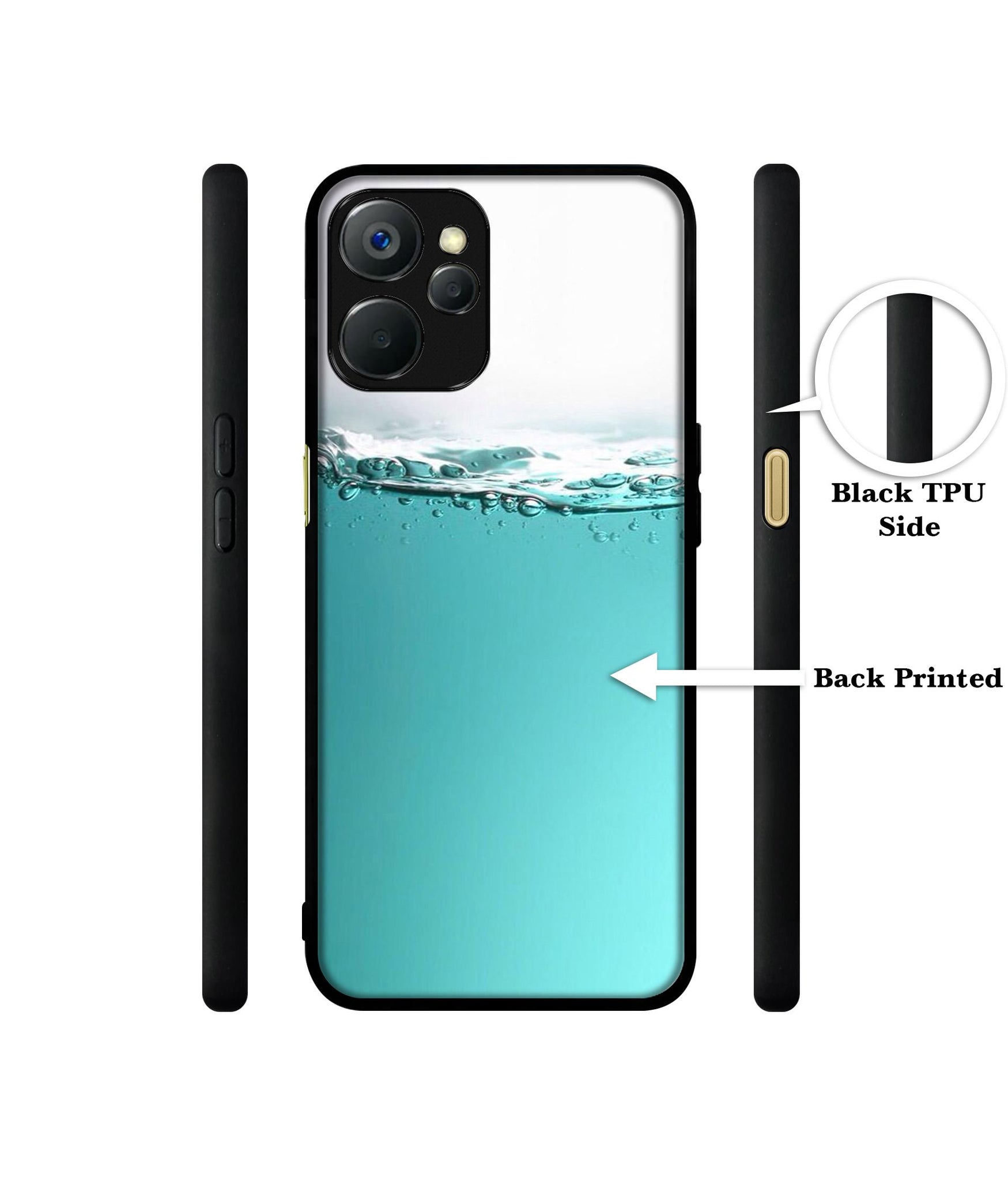 Half Fill Design Designer 2D Printed Back Case Cover for Realme 9i 5G