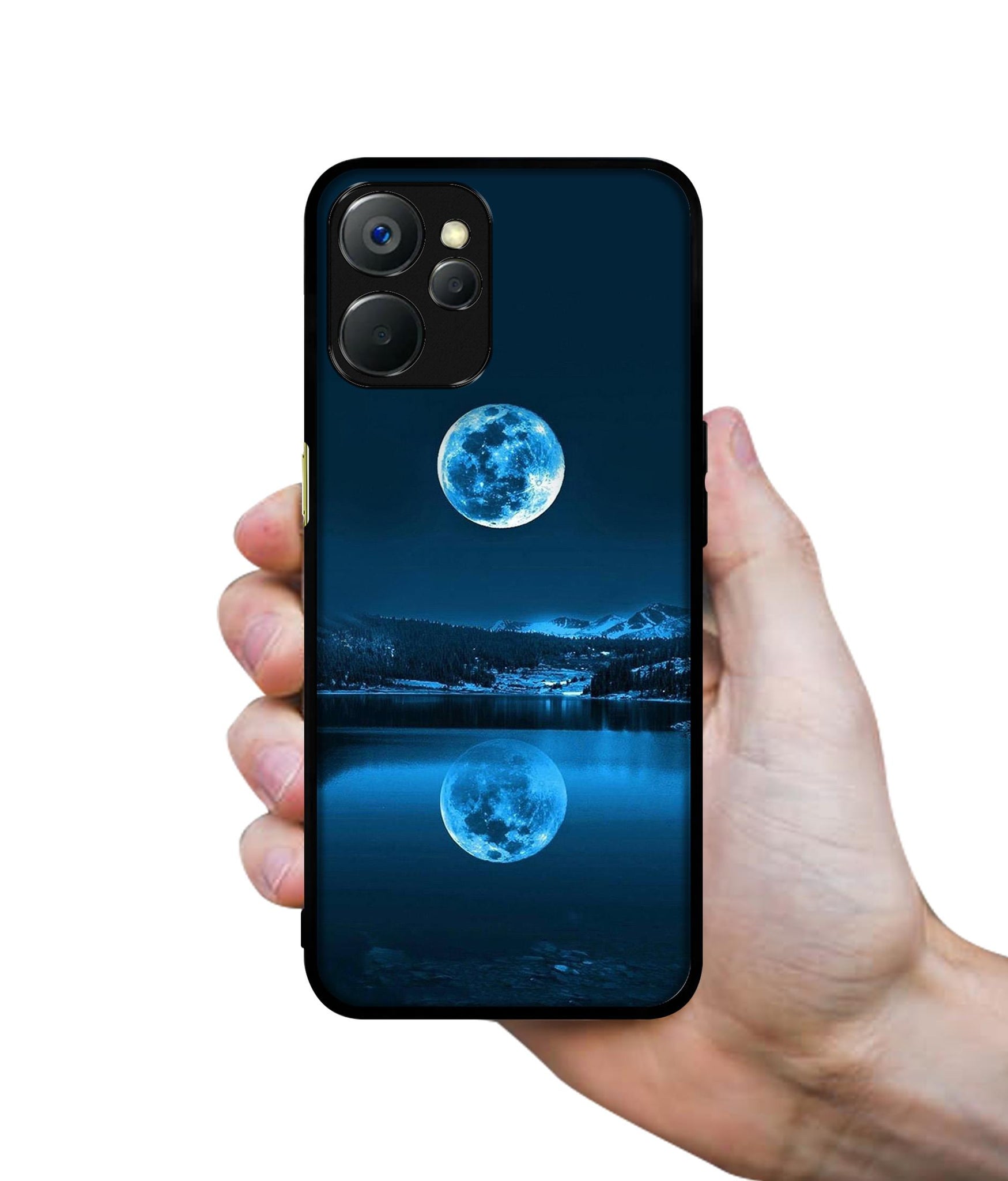 Moon Pattern Print Design Designer 2D Printed Back Case Cover for Realme 9i 5G
