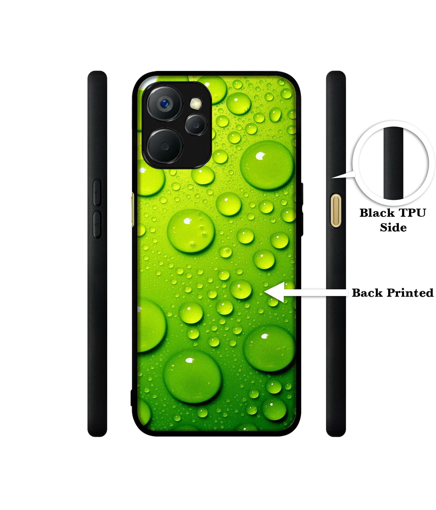 Green Bubbles Design Designer 2D Printed Back Case Cover for Realme 9i 5G