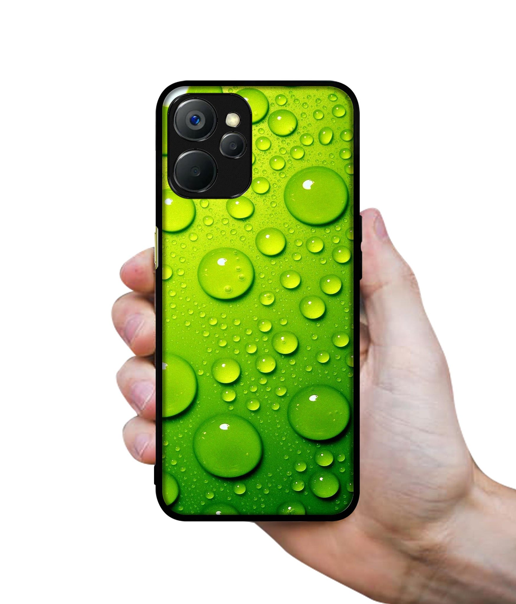 Green Bubbles Design Designer 2D Printed Back Case Cover for Realme 9i 5G
