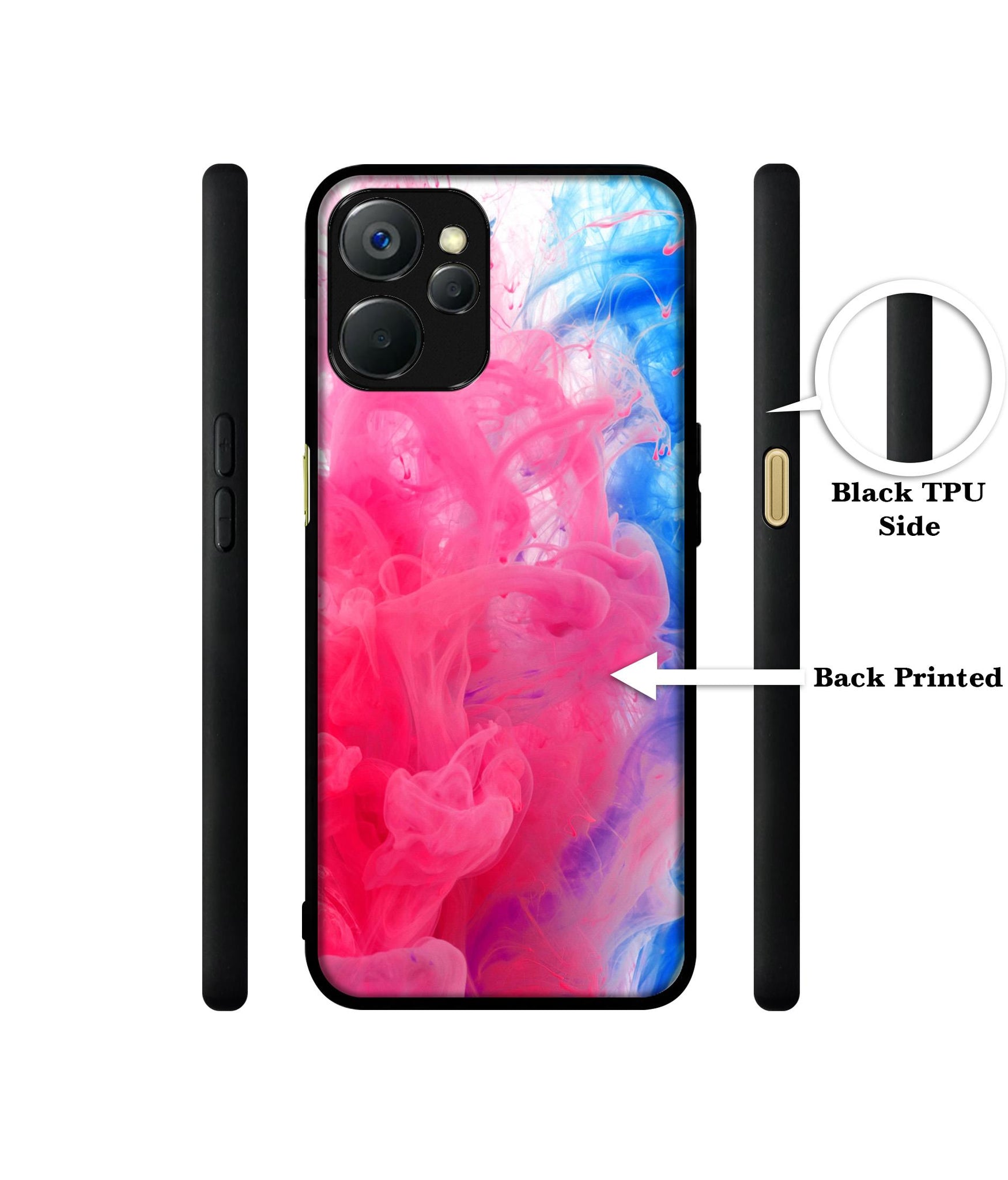 Fractal Paint Design Designer 2D Printed Back Case Cover for Realme 9i 5G