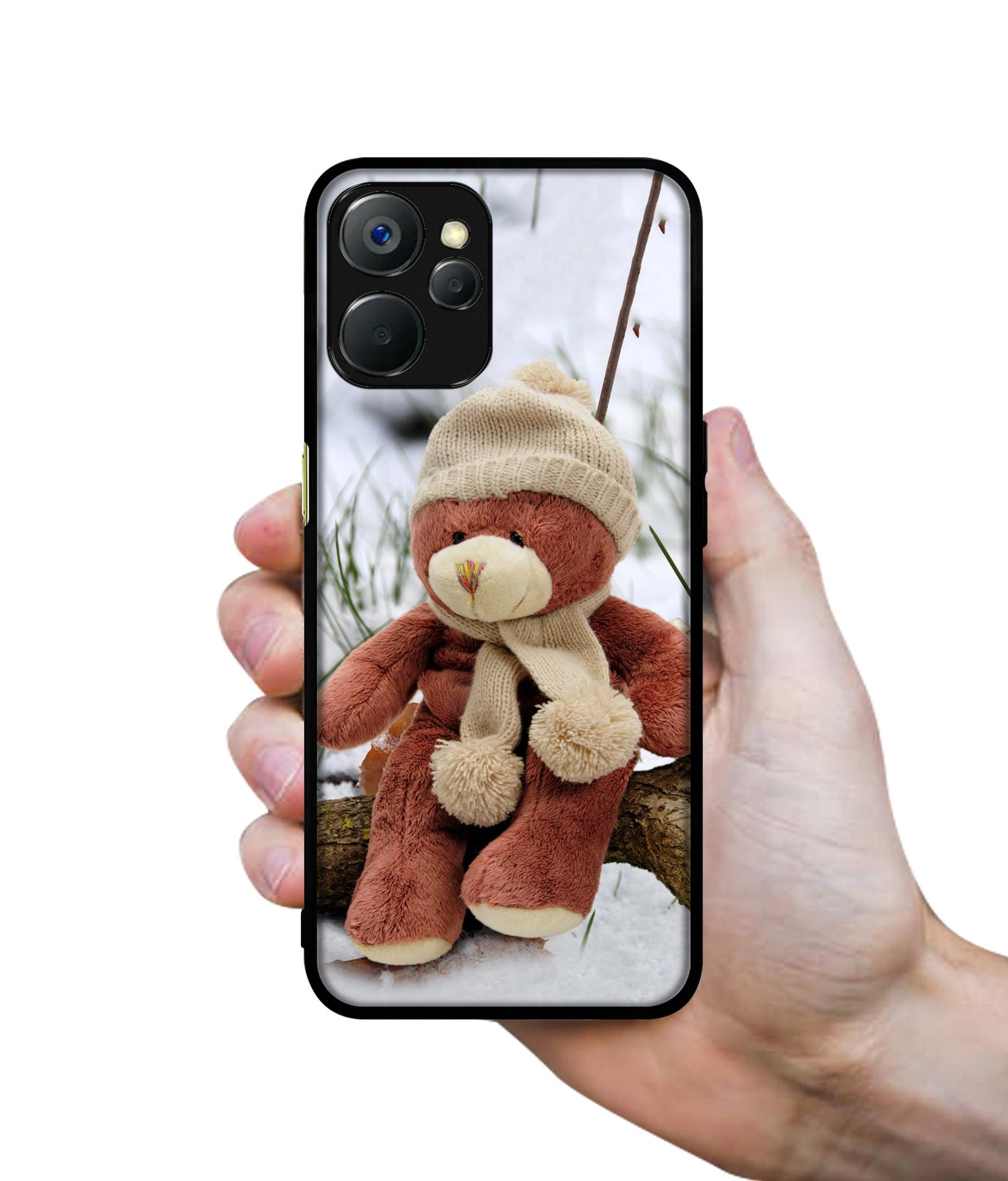 Woolen Bear Design Designer 2D Printed Back Case Cover for Realme 9i 5G