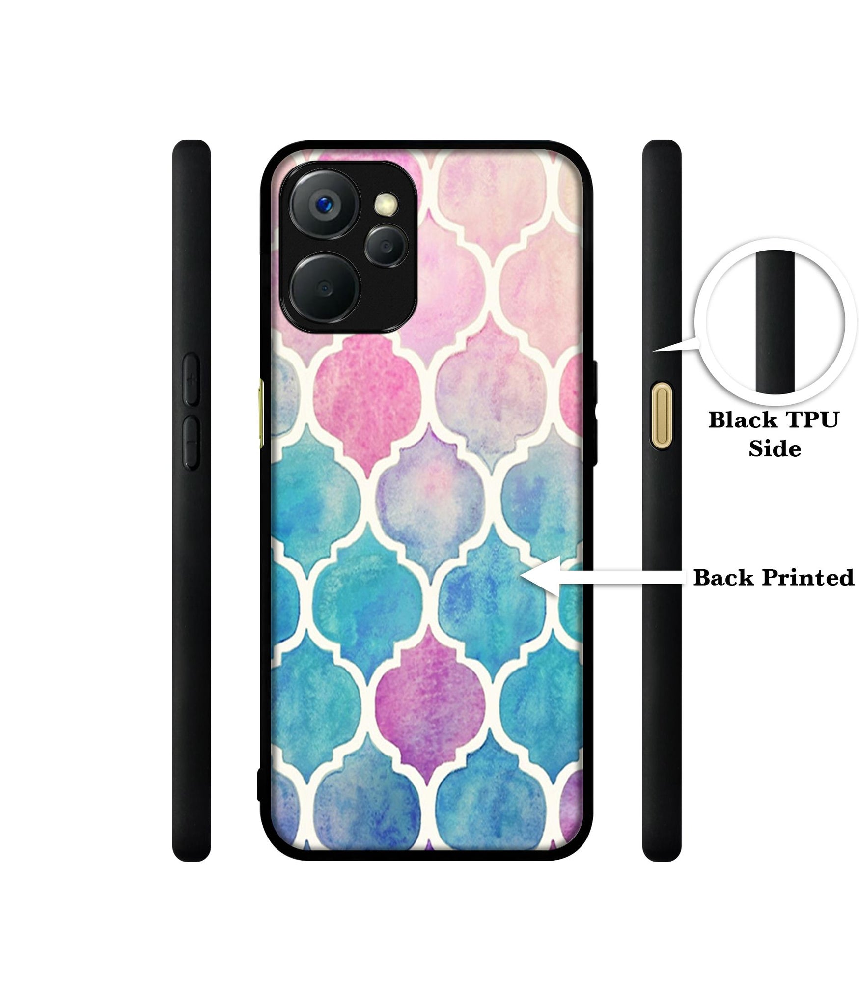 Patterns Art Design Designer 2D Printed Back Case Cover for Realme 9i 5G