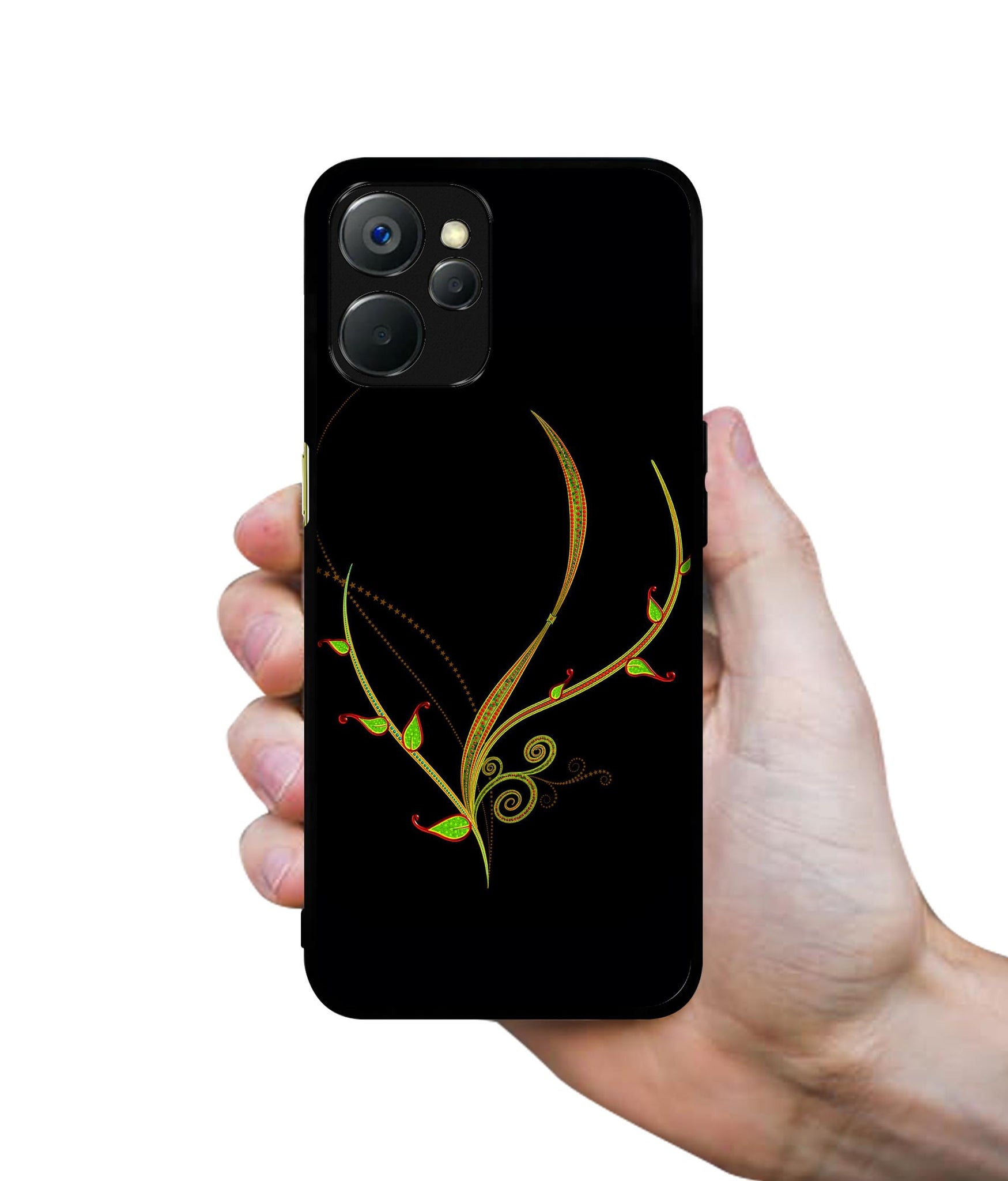 Yellow Pattern Design Designer 2D Printed Back Case Cover for Realme 9i 5G