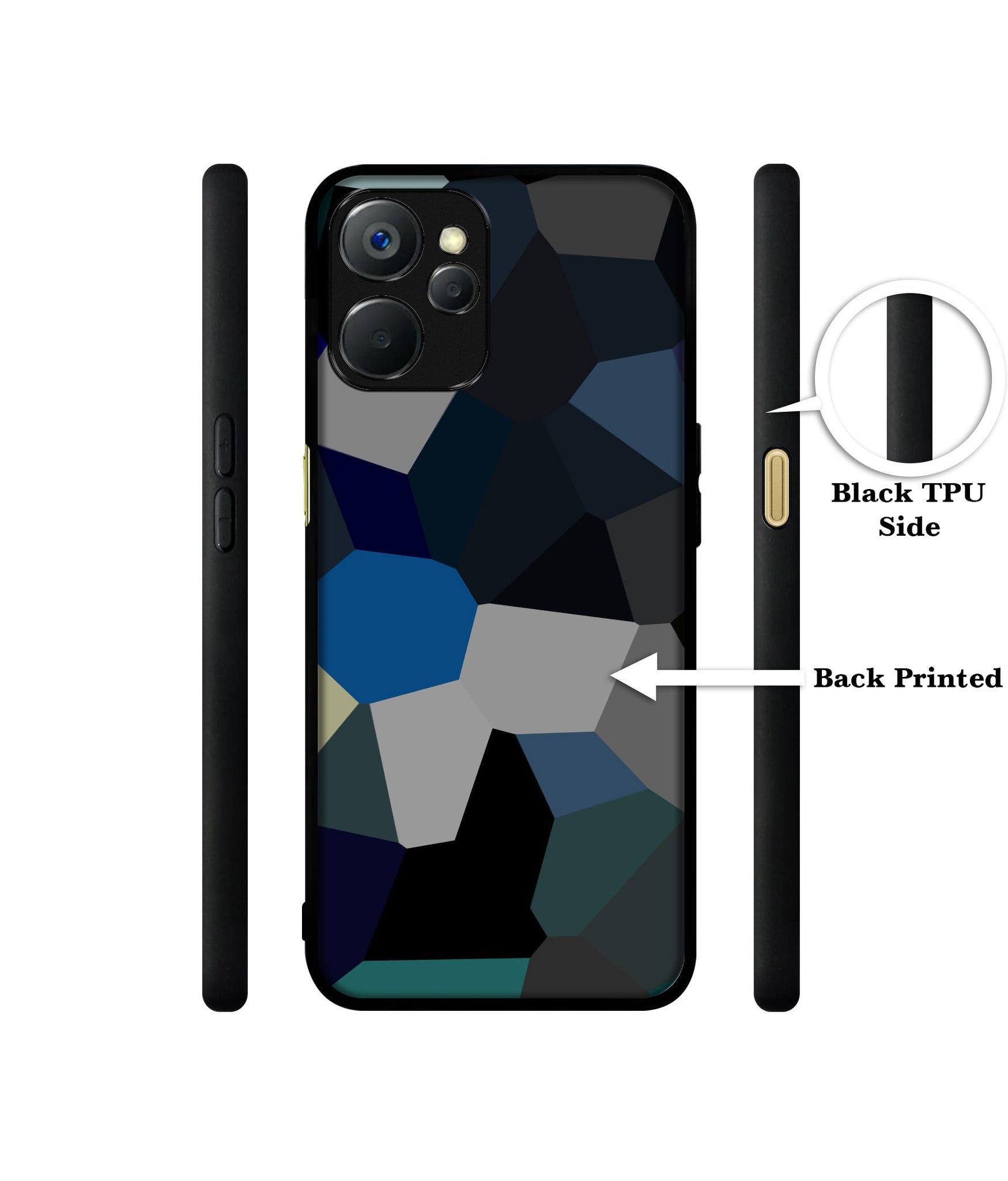 Mathematical Shape Design Designer 2D Printed Back Case Cover for Realme 9i 5G