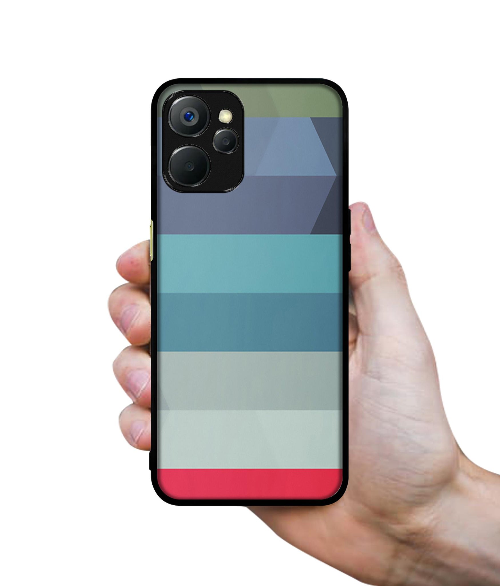 Colorful Lines Design Designer 2D Printed Back Case Cover for Realme 9i 5G