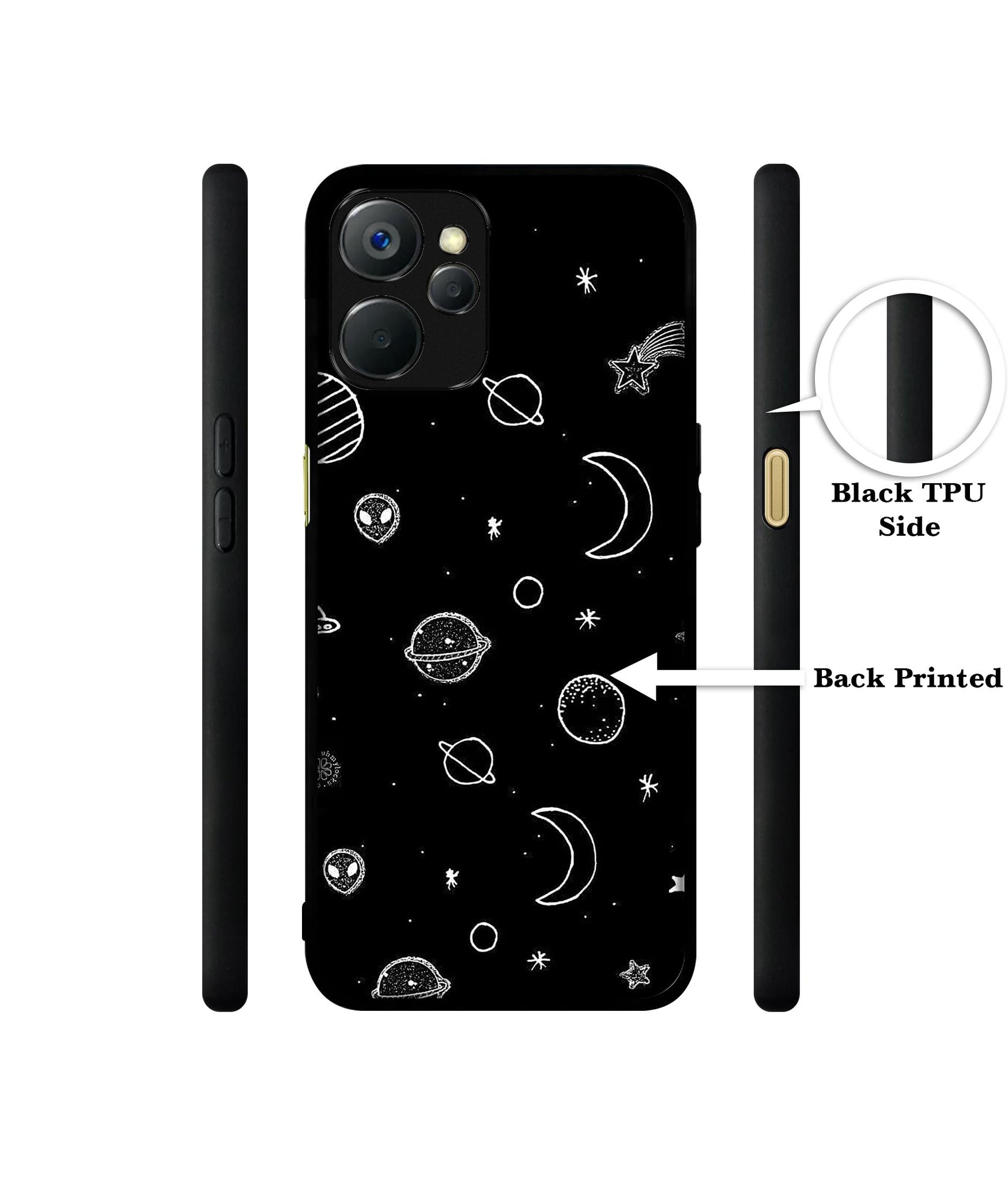 Space Stars Universe Design Designer 2D Printed Back Case Cover for Realme 9i 5G