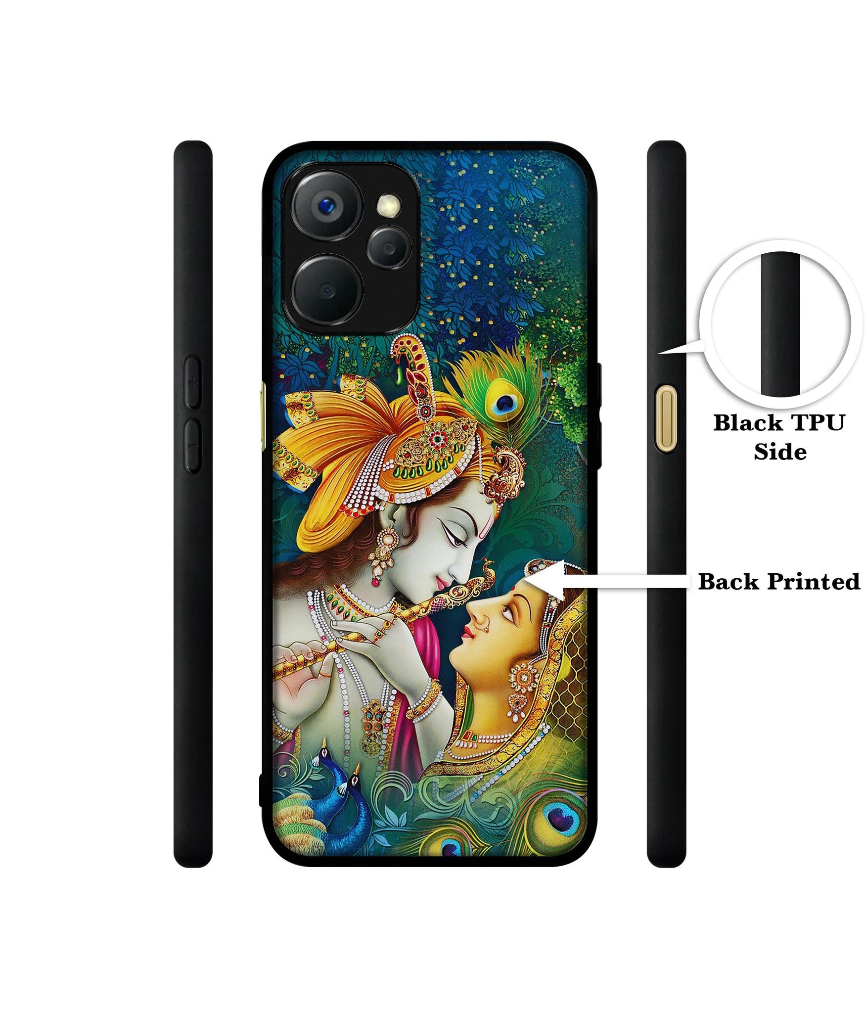 Radha Kishan Love Design Designer 2D Printed Back Case Cover for Realme 9i 5G