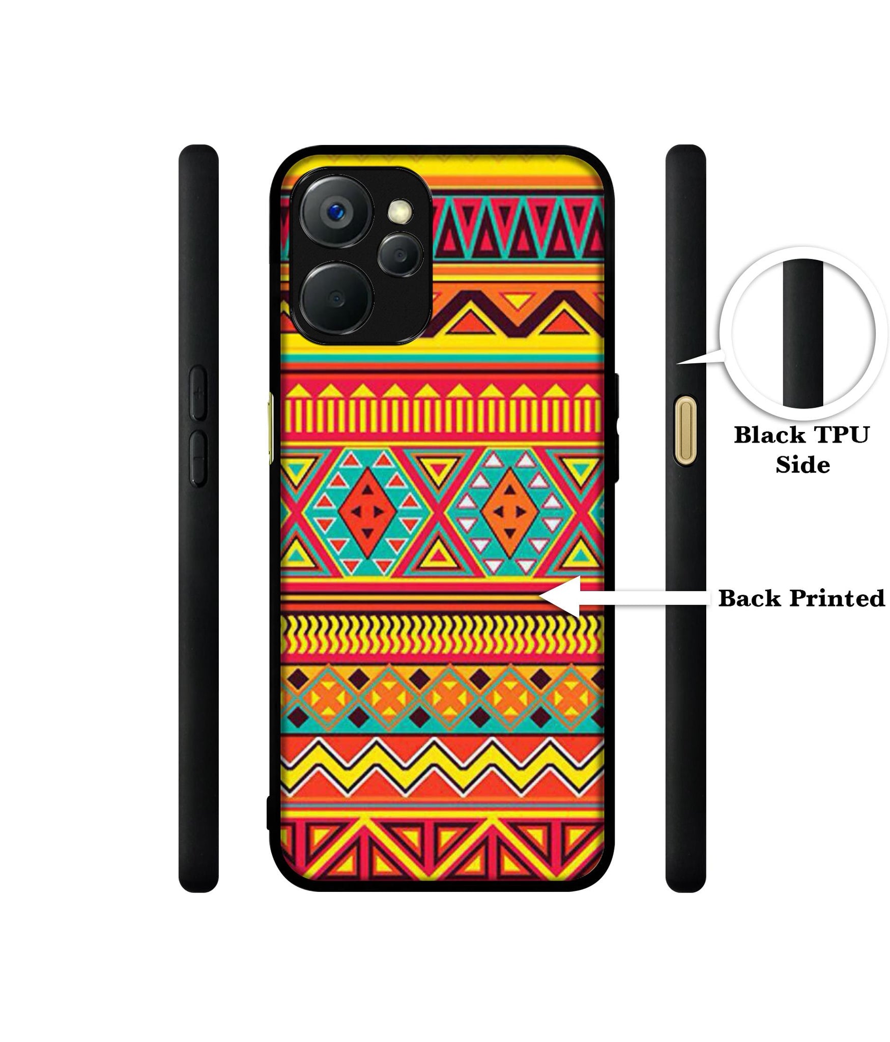 Artistic Rangoli Design Designer 2D Printed Back Case Cover for Realme 9i 5G