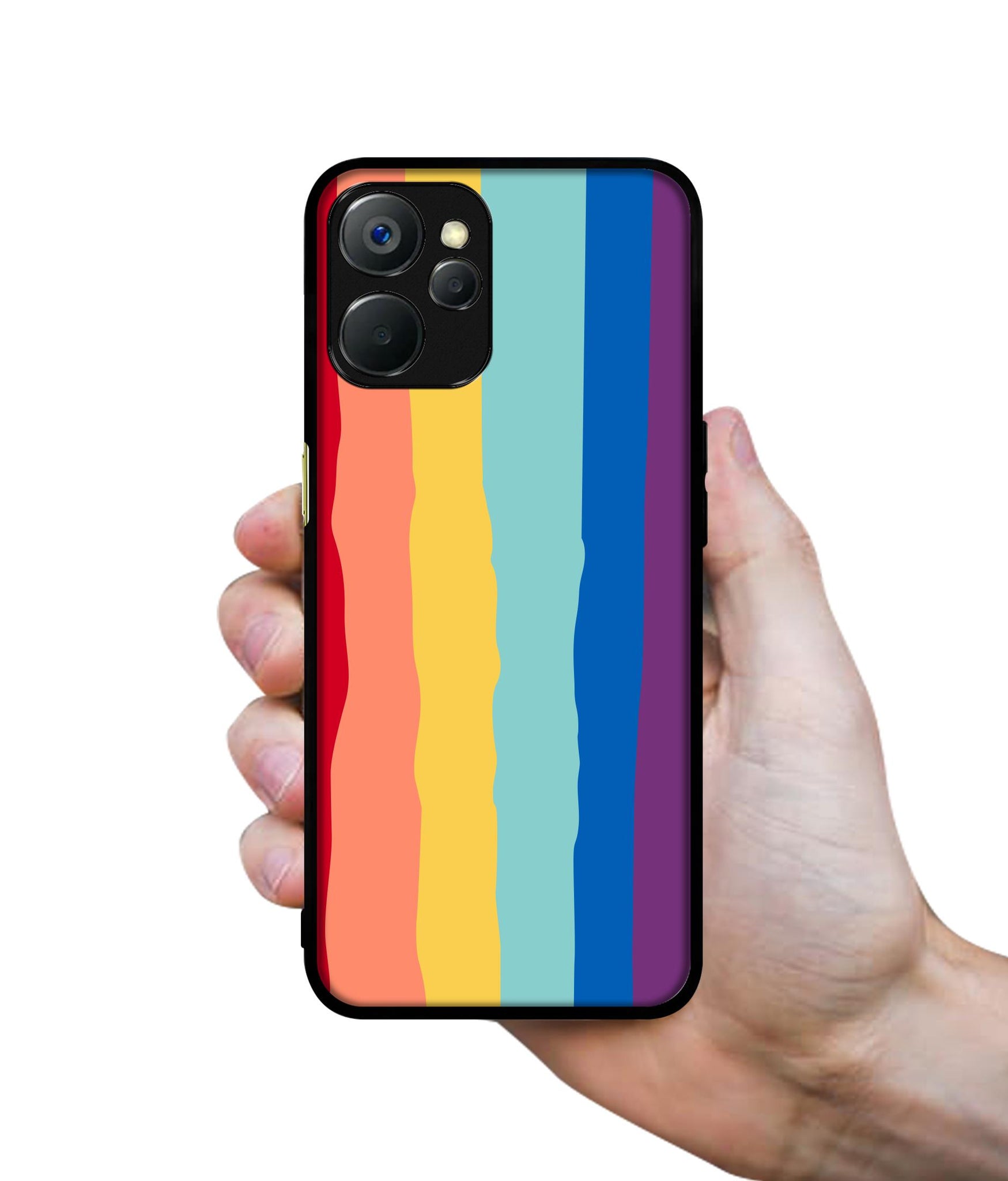 Rainbow Design Designer 2D Printed Back Case Cover for Realme 9i 5G