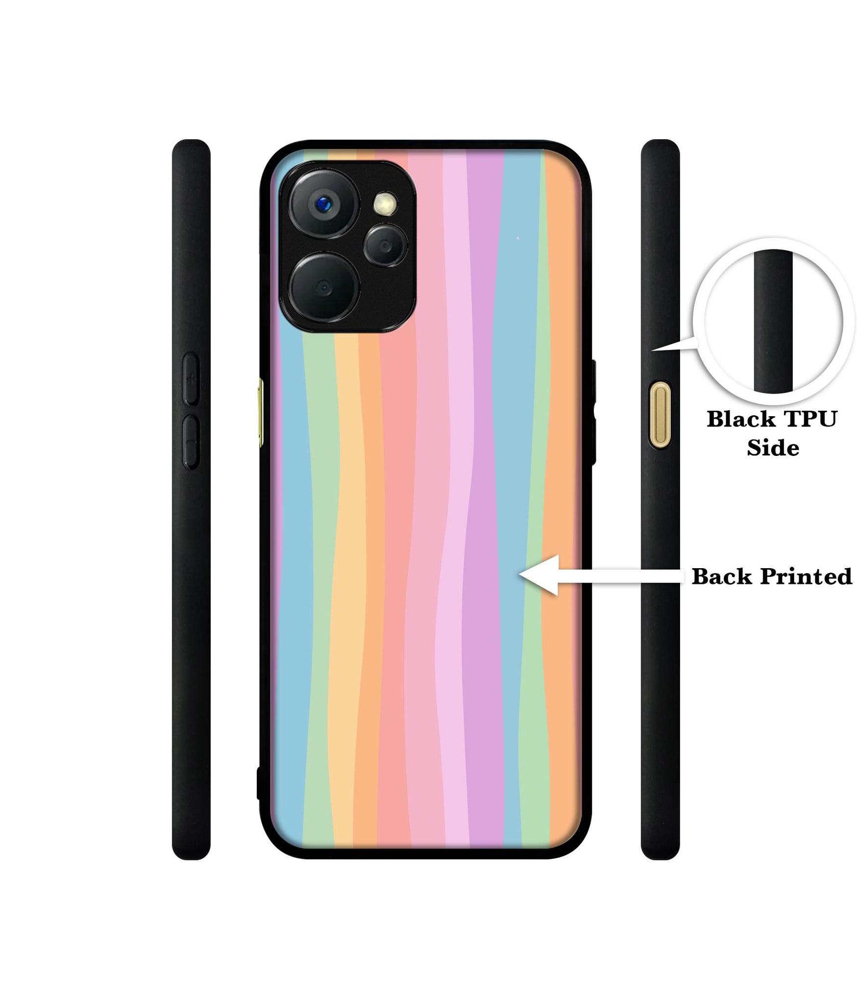 Cool Rainbow Design Designer 2D Printed Back Case Cover for Realme 9i 5G