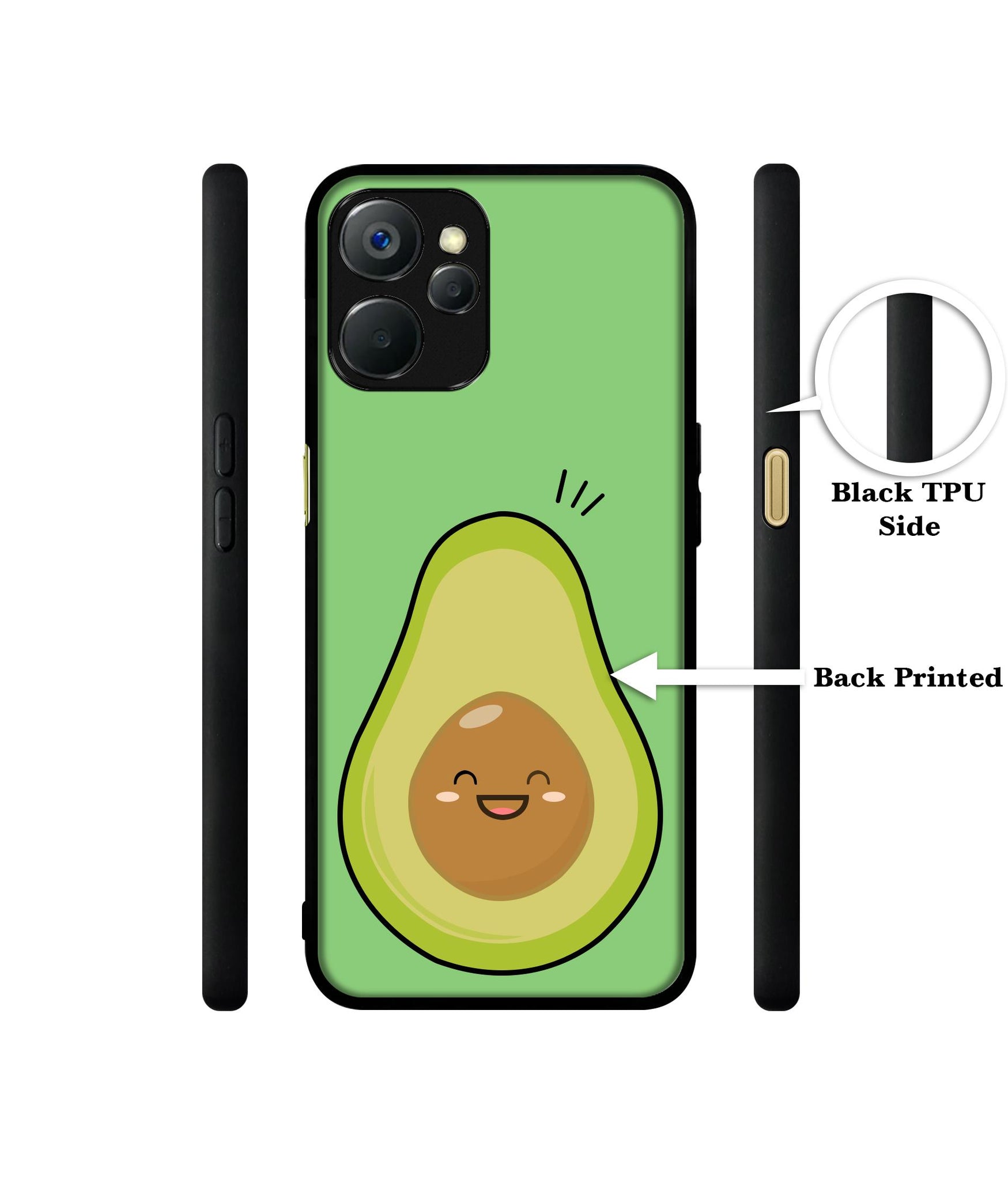 Avocados Design Designer 2D Printed Back Case Cover for Realme 9i 5G