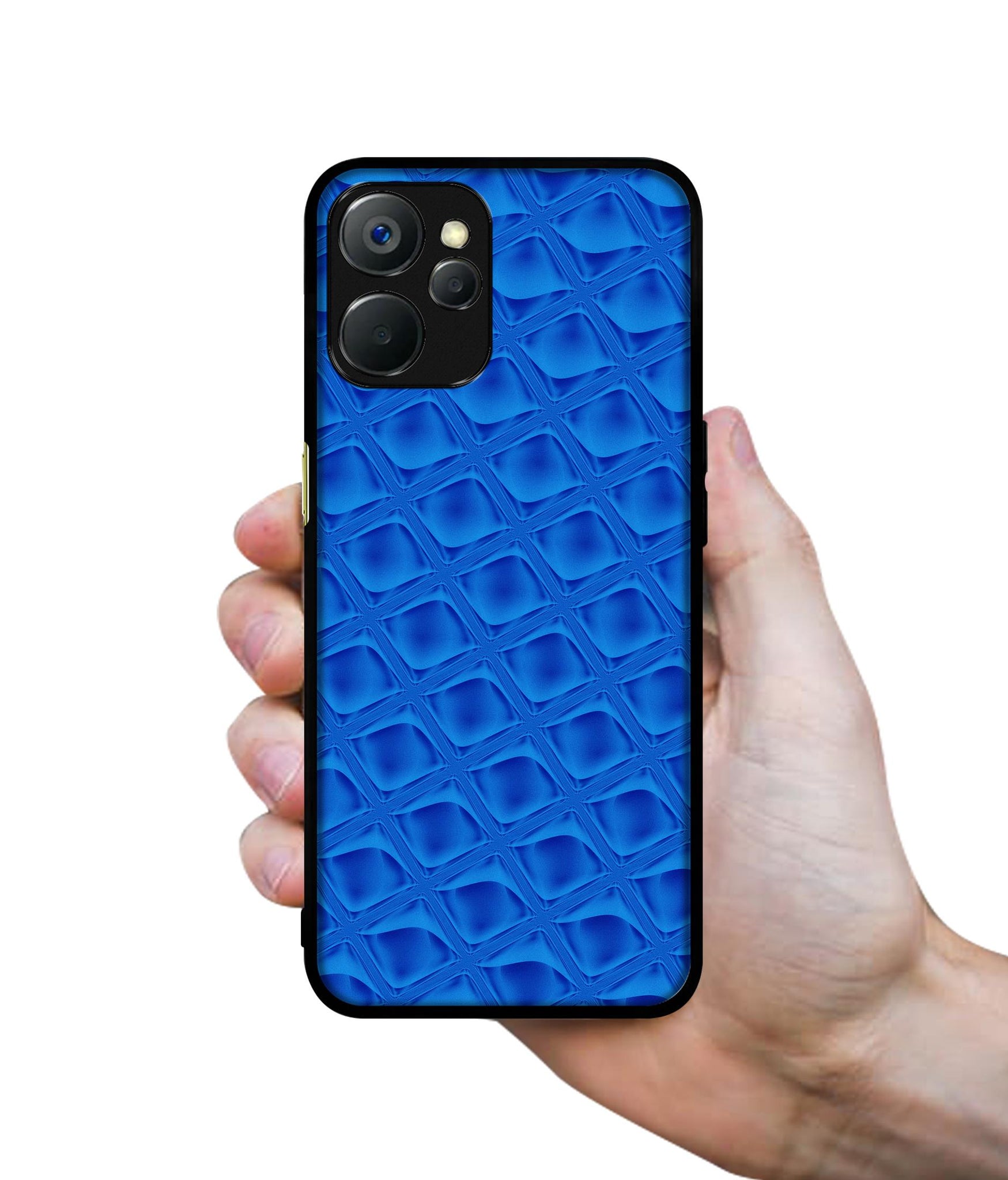 Blue Diamond Design Designer 2D Printed Back Case Cover for Realme 9i 5G