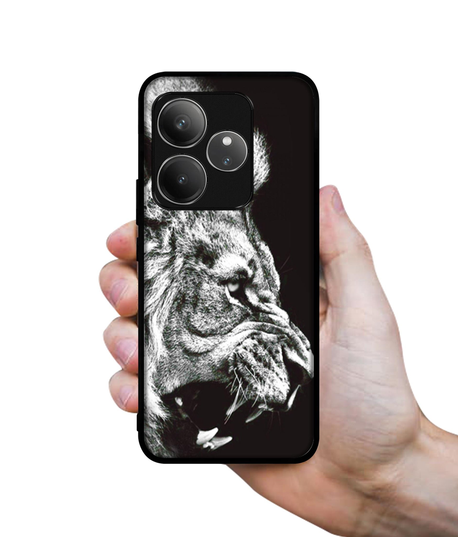 Angry Lion Design Designer 2D Printed Back Case Cover for Realme GT 6 5G / GT 6T 5G
