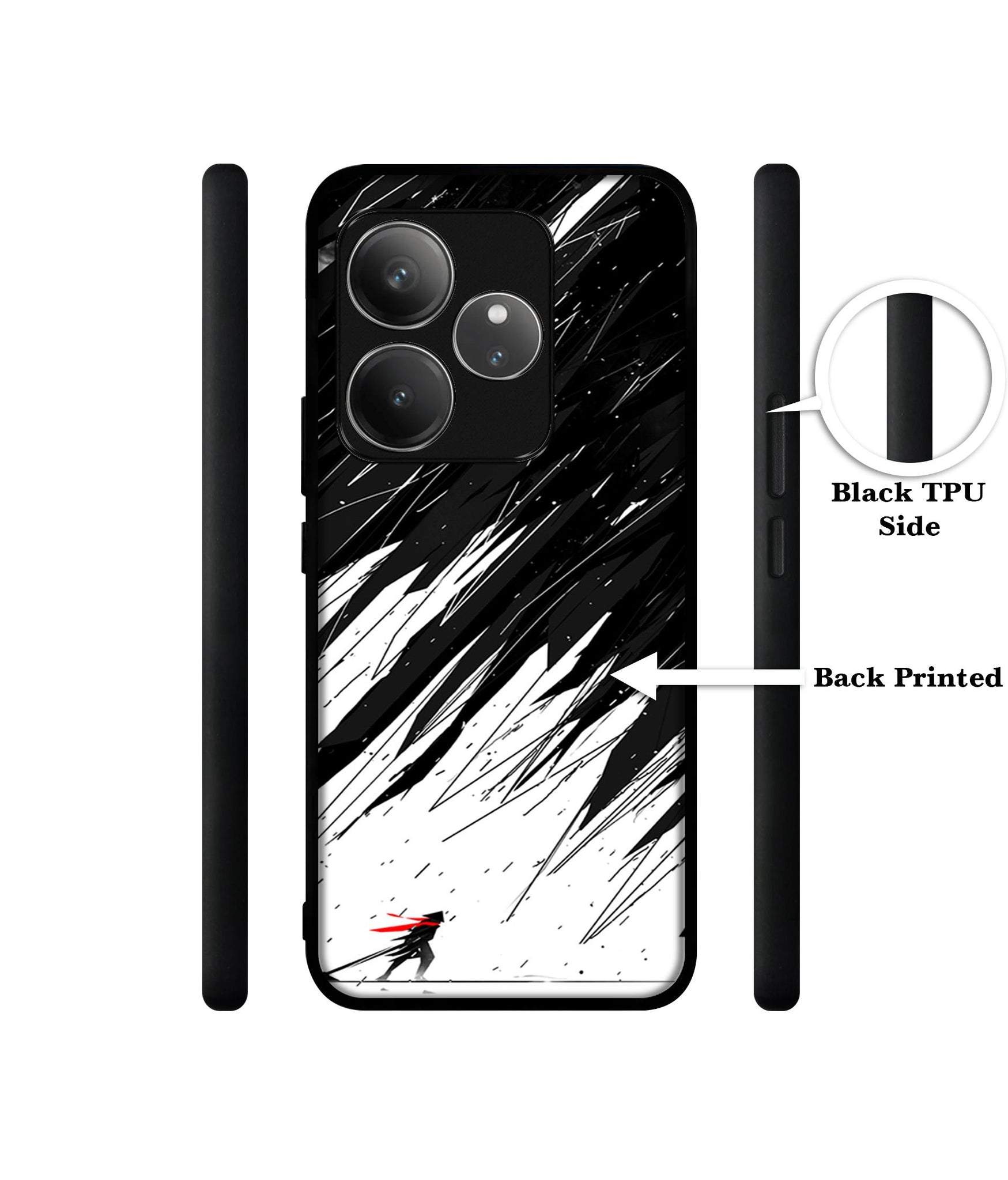 Geometric Strom Design Designer 2D Printed Back Case Cover for Realme GT 6 5G / GT 6T 5G