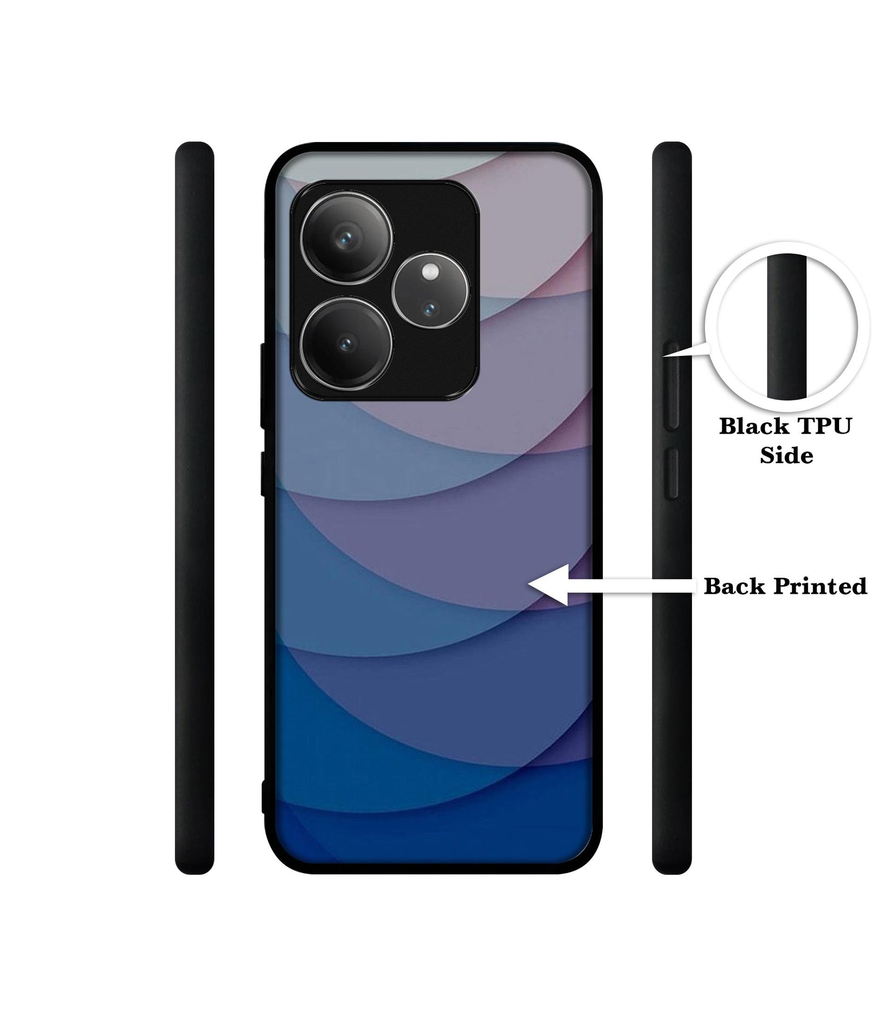 Waves Pattern Print Design Designer 2D Printed Back Case Cover for Realme GT 6 5G / GT 6T 5G