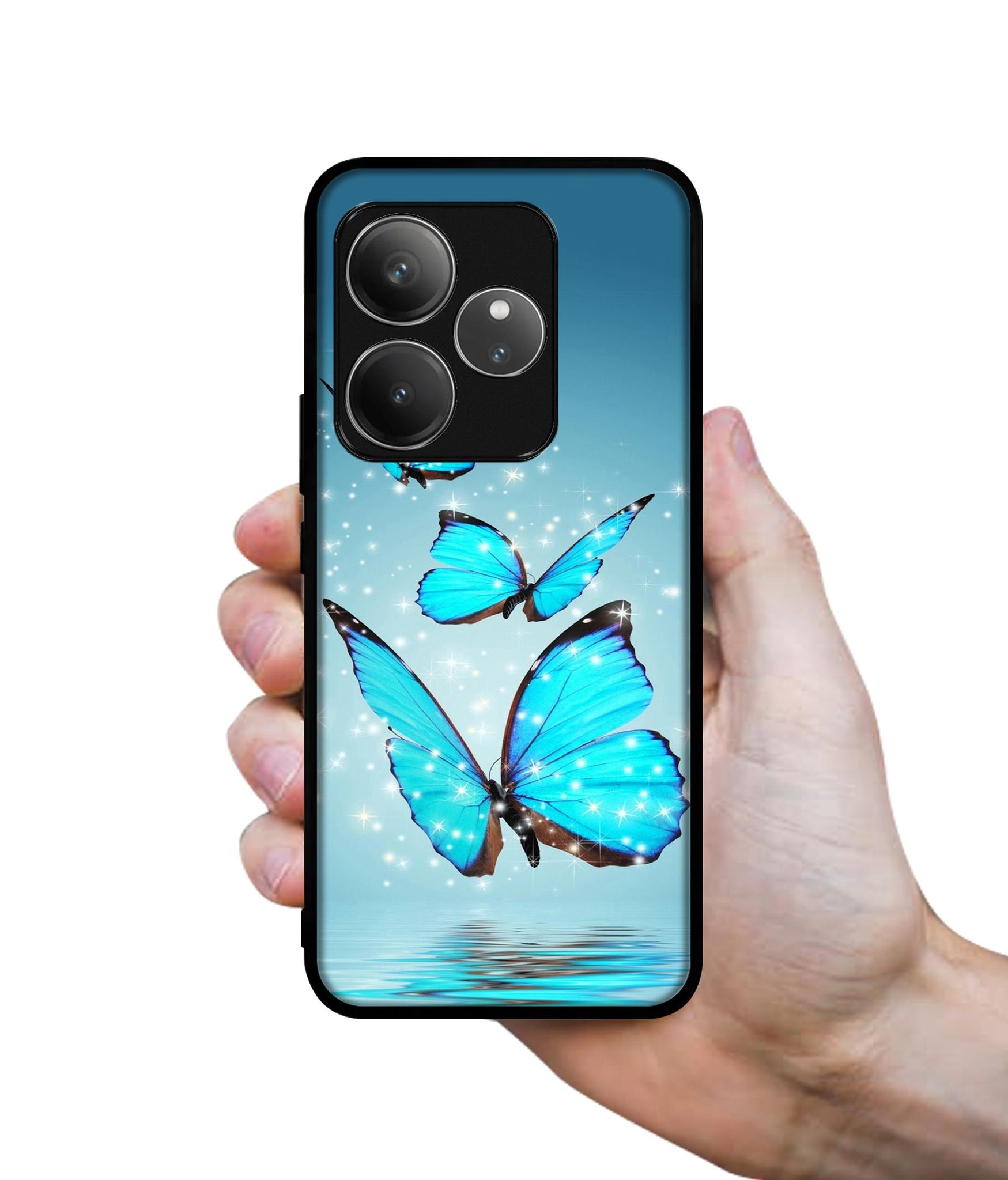 Flying Butterflies Design Designer 2D Printed Back Case Cover for Realme GT 6 5G / GT 6T 5G