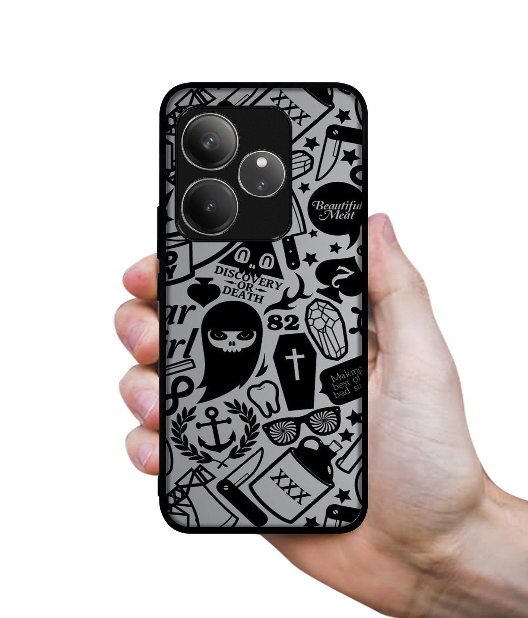 Discover Or Death Design Designer 2D Printed Back Case Cover for Realme GT 6 5G / GT 6T 5G