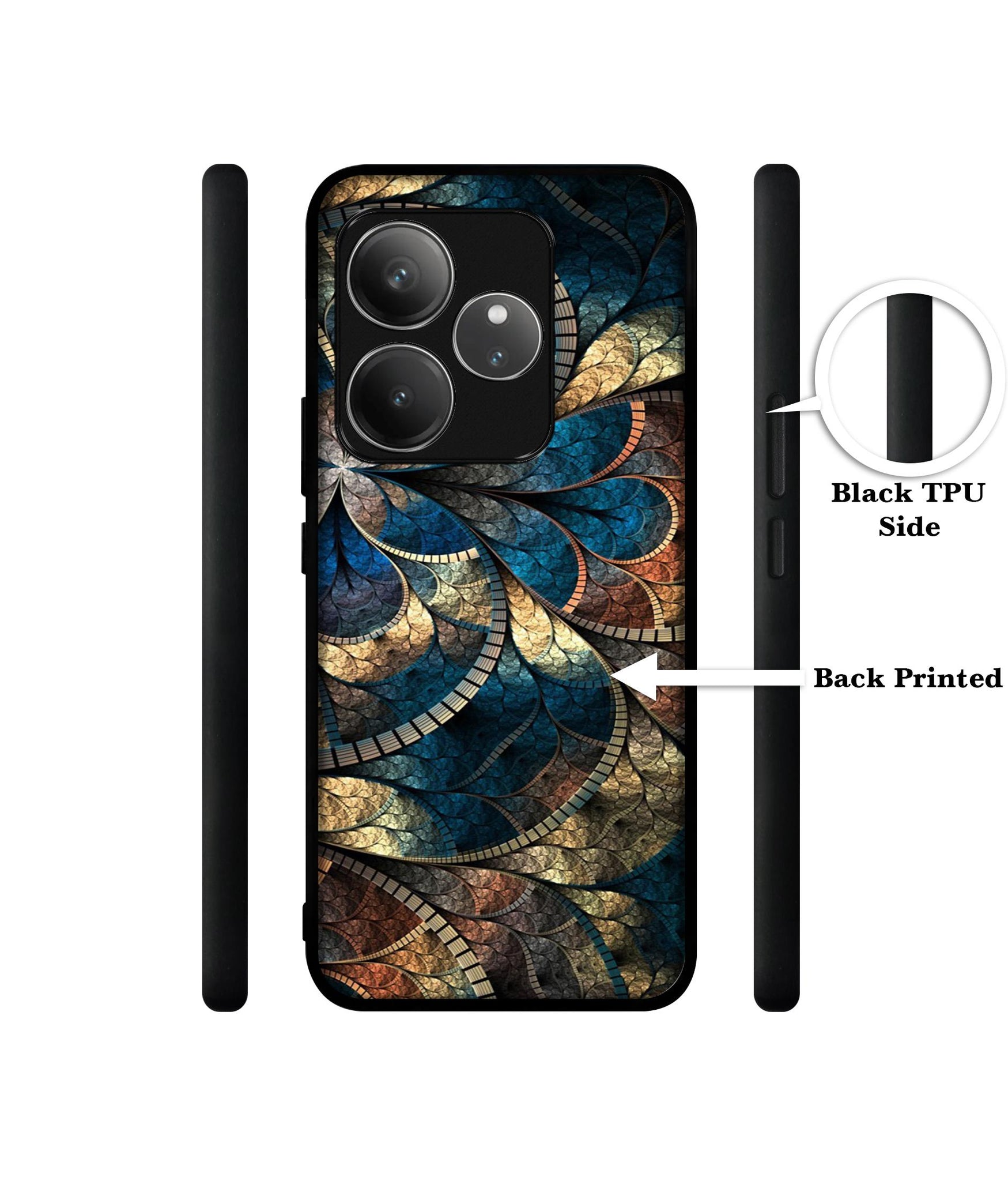 Fractional Pattern Design Designer 2D Printed Back Case Cover for Realme GT 6 5G / GT 6T 5G