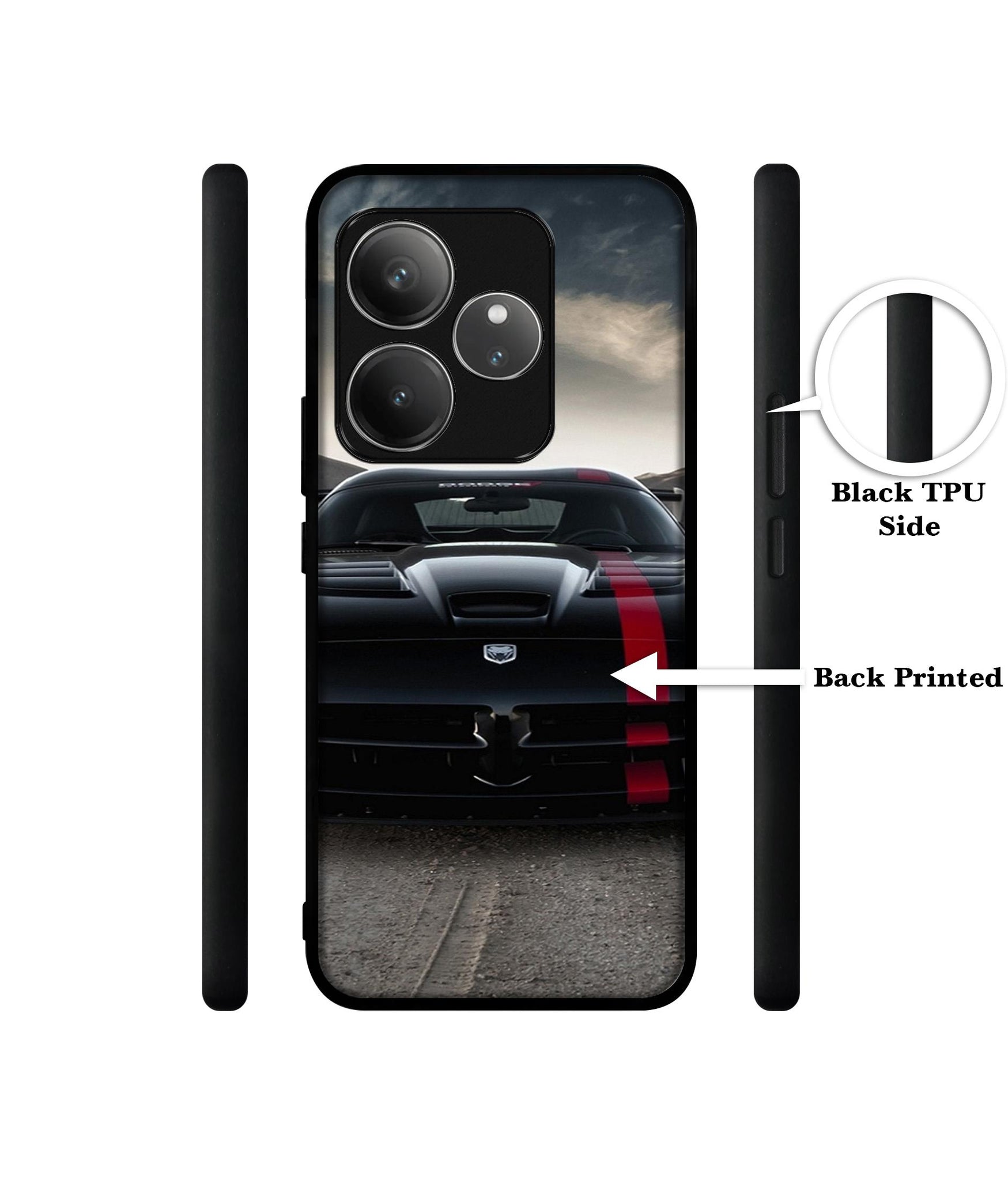 Sports Car Pattern Design Designer 2D Printed Back Case Cover for Realme GT 6 5G / GT 6T 5G