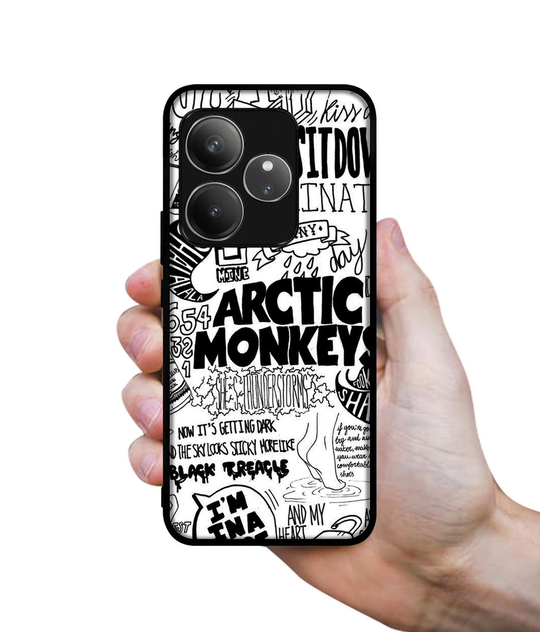 Arctic Monkeys Pattern Design Designer 2D Printed Back Case Cover for Realme GT 6 5G / GT 6T 5G